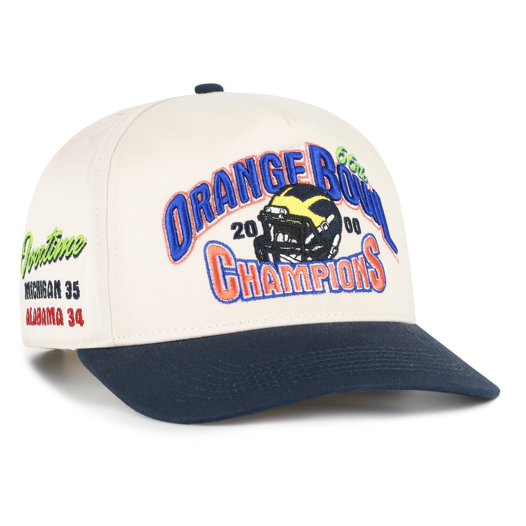 Casquette ajustable pour homme « 47 Natural Michigan Wolverines Orange Bowl Champions »