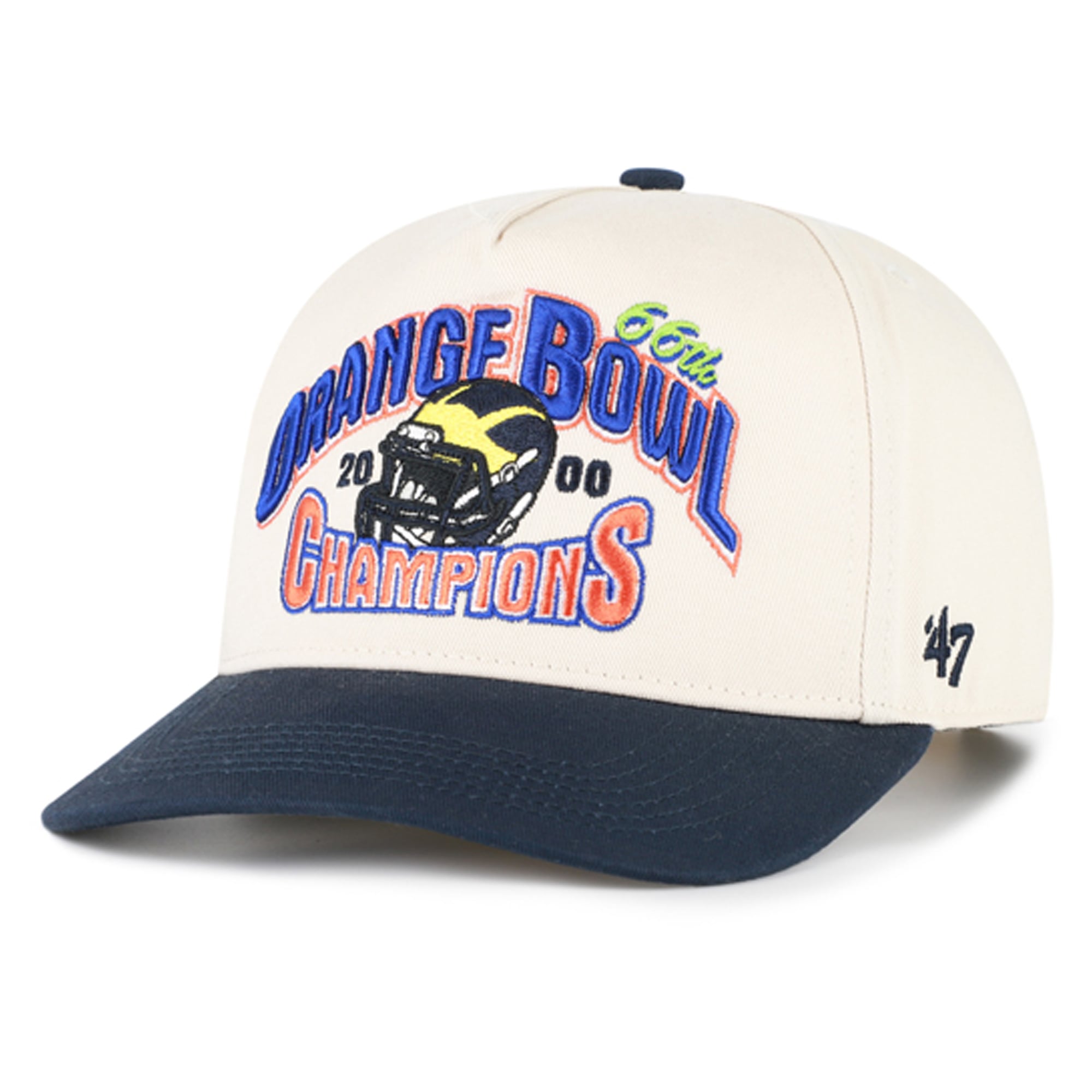 Casquette ajustable pour homme « 47 Natural Michigan Wolverines Orange Bowl Champions »