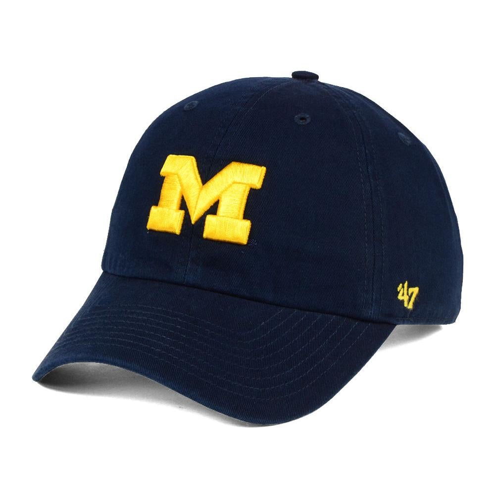Casquette ajustable '47 Navy Michigan Wolverines Clean Up pour hommes