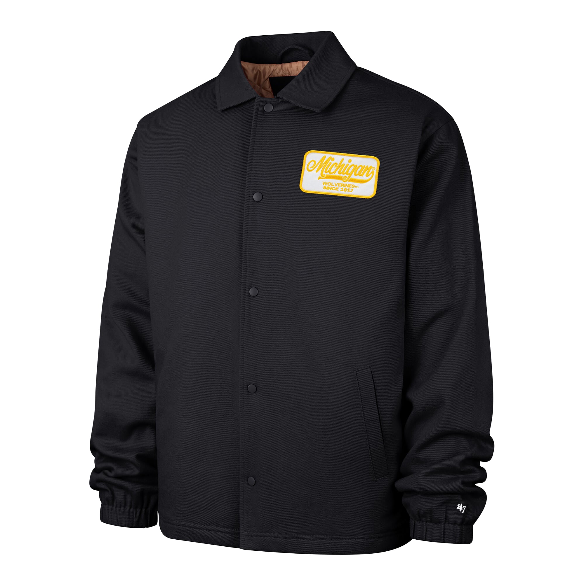 Men's '47 Navy Michigan Wolverines Retread Full-Snap Coaches Jacket