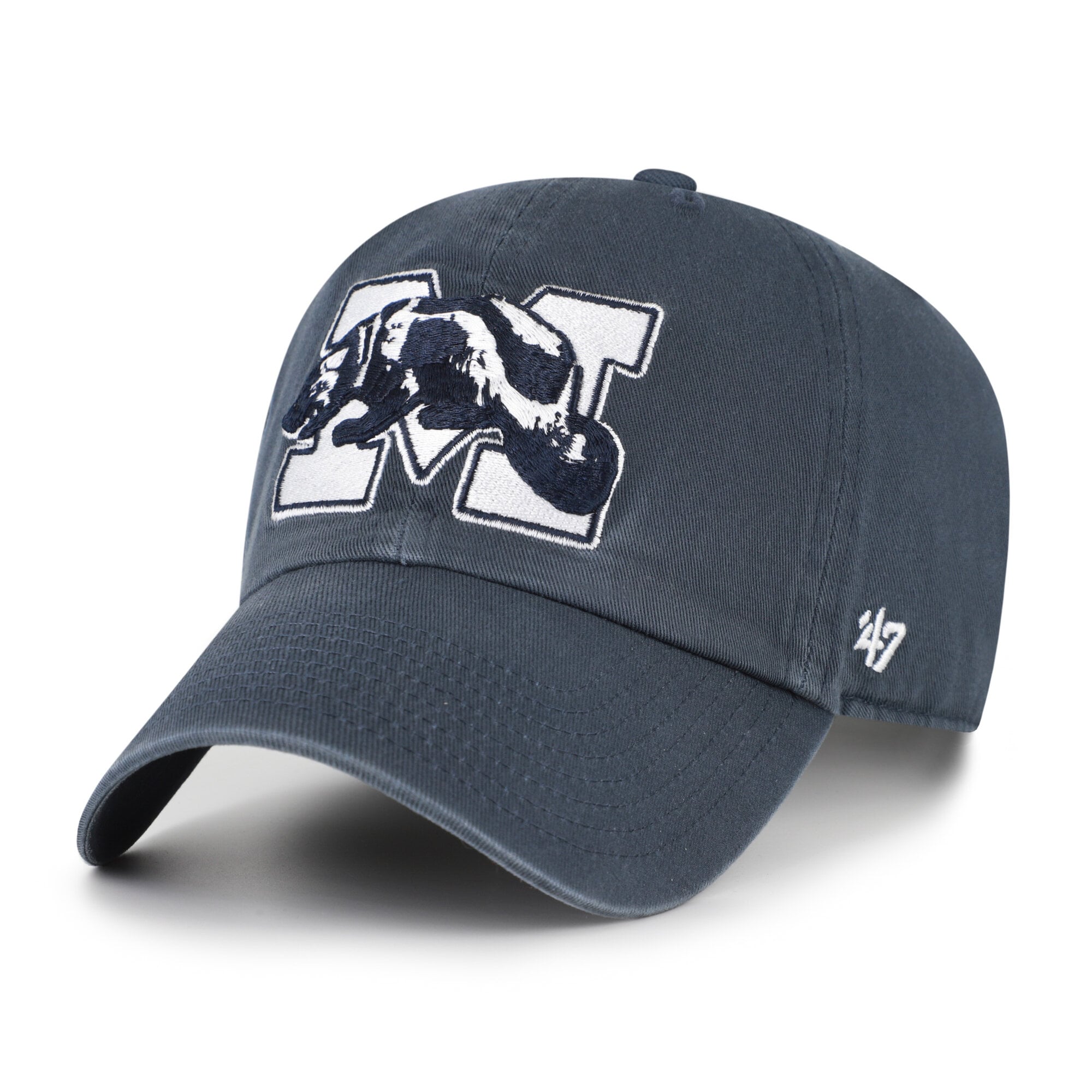 Men's '47 Navy Michigan Wolverines Vault Clean Up Adjustable Hat