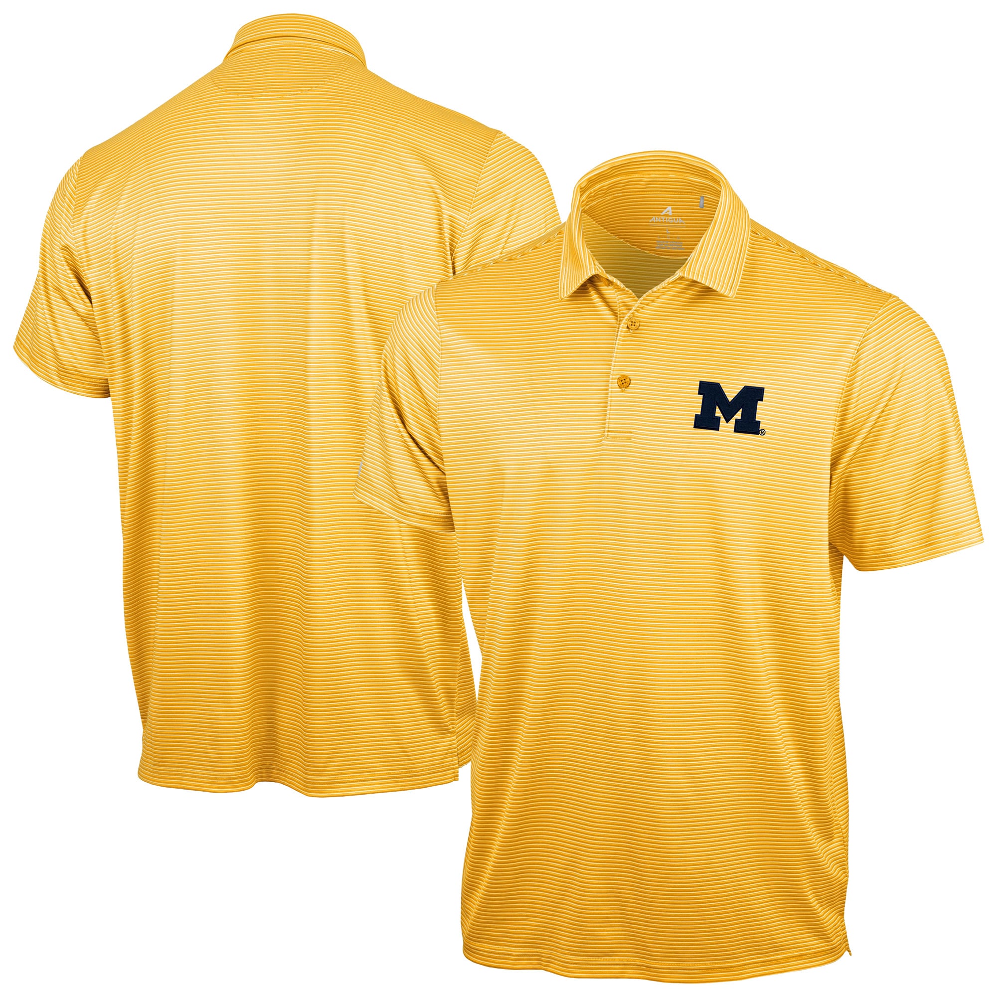 Polo Antigua Maize Michigan Wolverines Lineage pour homme
