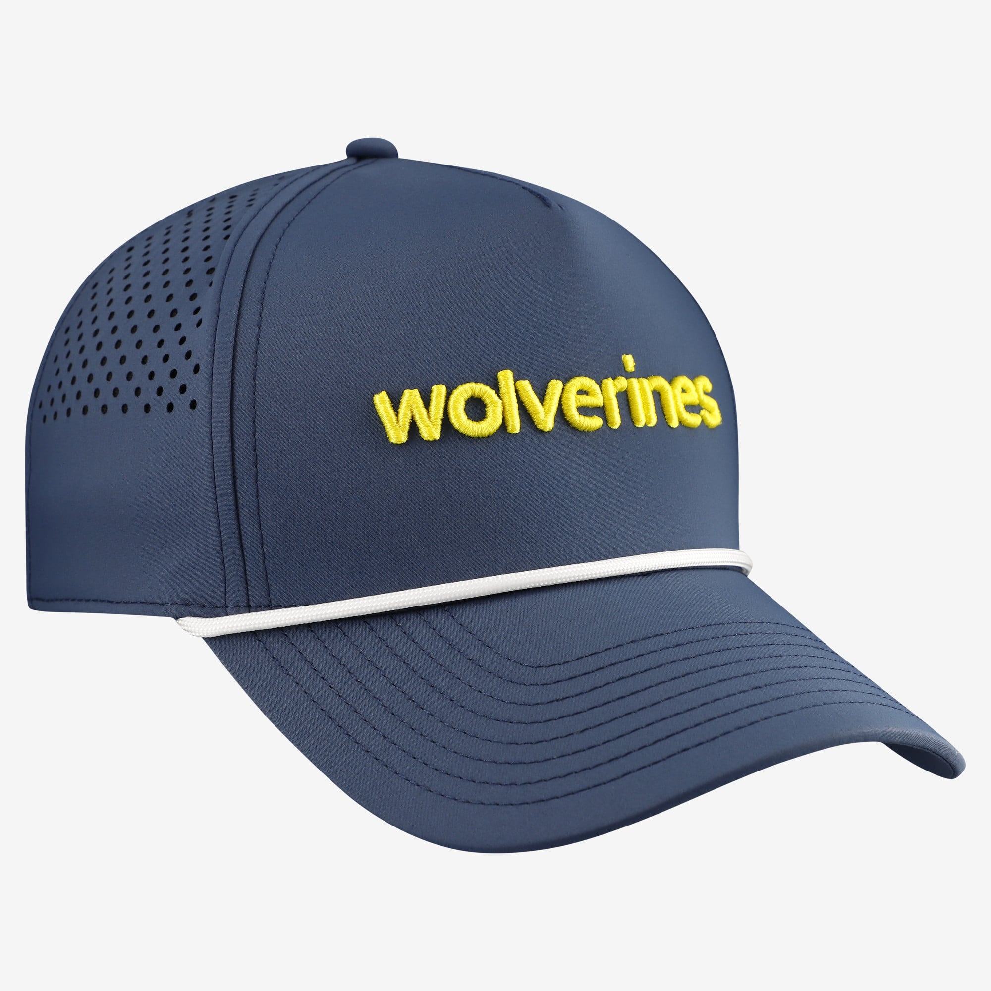 Men's Branded Bills  Navy Michigan Wolverines Statement Adjustable Rope Hat