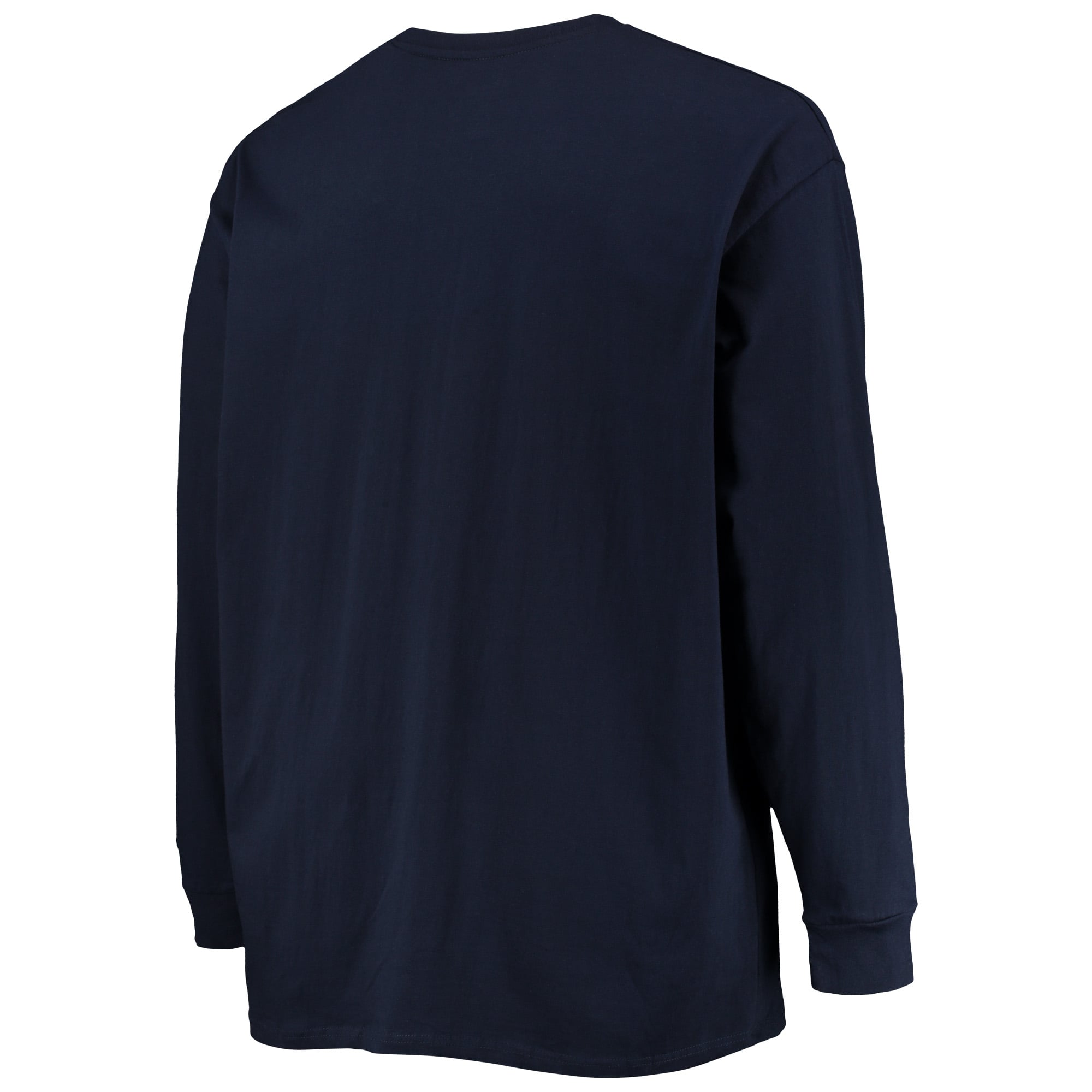T-shirt à manches longues Champion pour homme, bleu marine, Michigan Wolverines, grandes tailles, logo en arc sur le visage