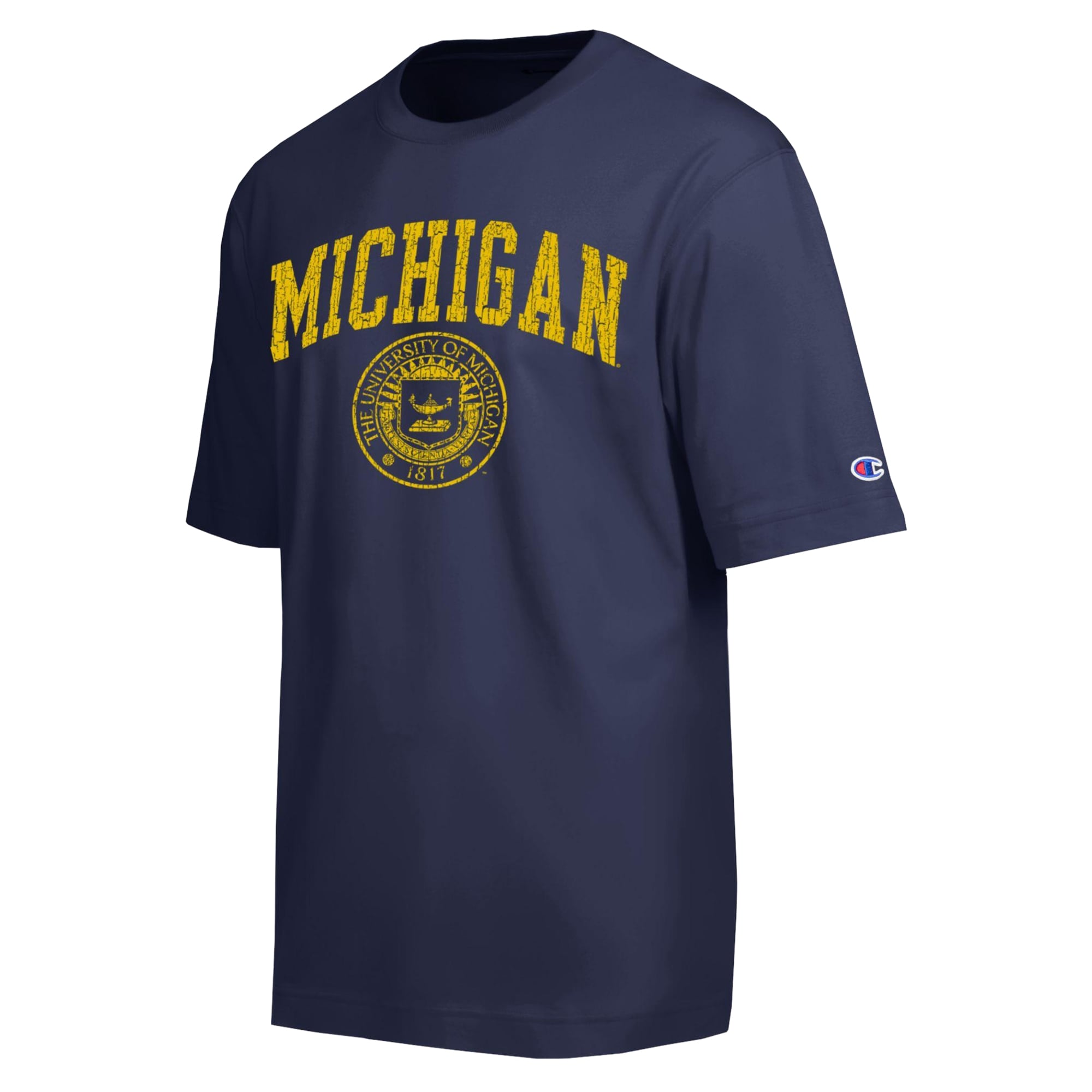 Men's Champion  Navy Michigan Wolverines Scholar All-Star T-Shirt