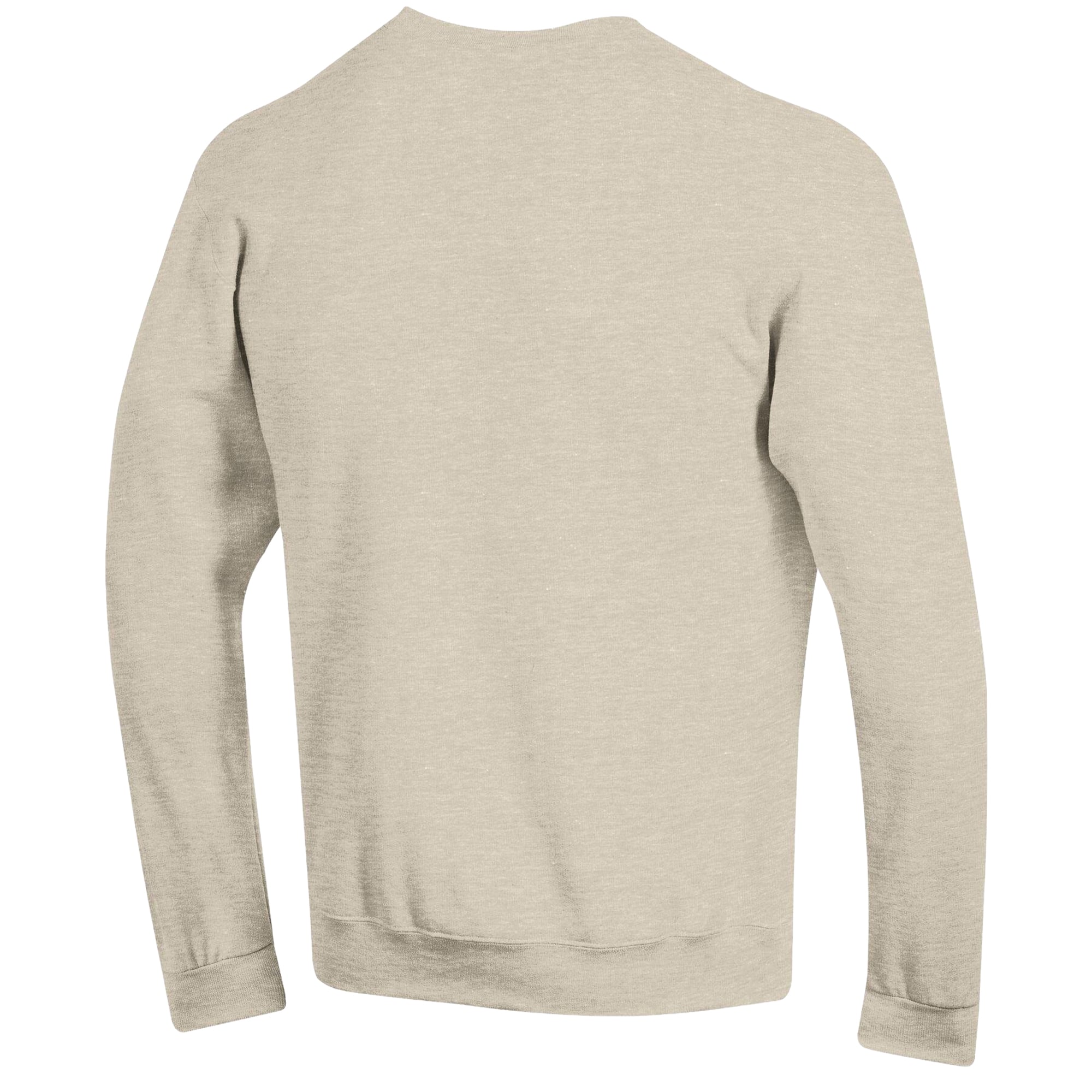 Men's Champion Oatmeal Michigan Wolverines Operation Hat Trick Flag Fleece Crewneck Sweatshirt