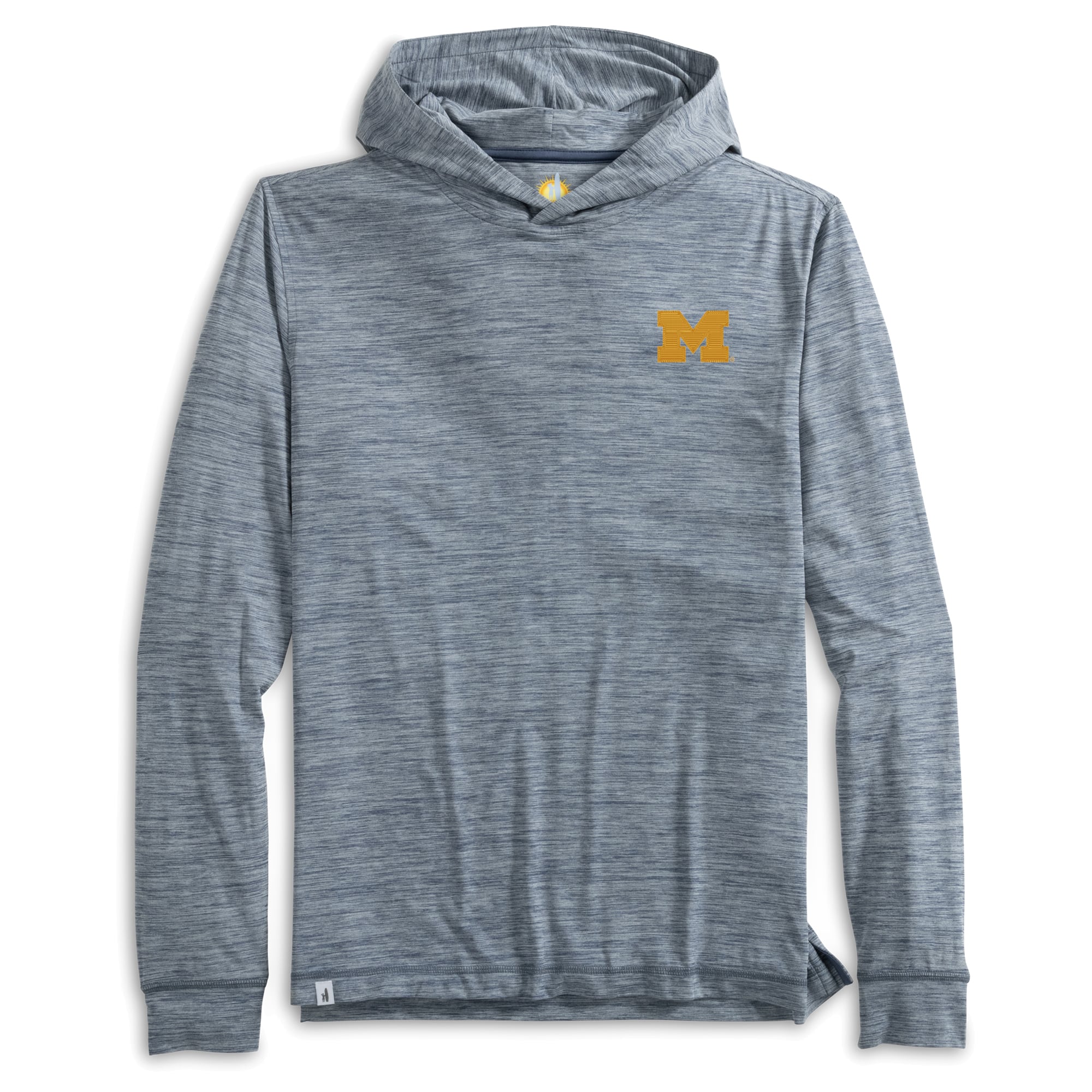 T-shirt à capuche manches longues pour homme johnnie-O Navy Michigan Wolverines Talon