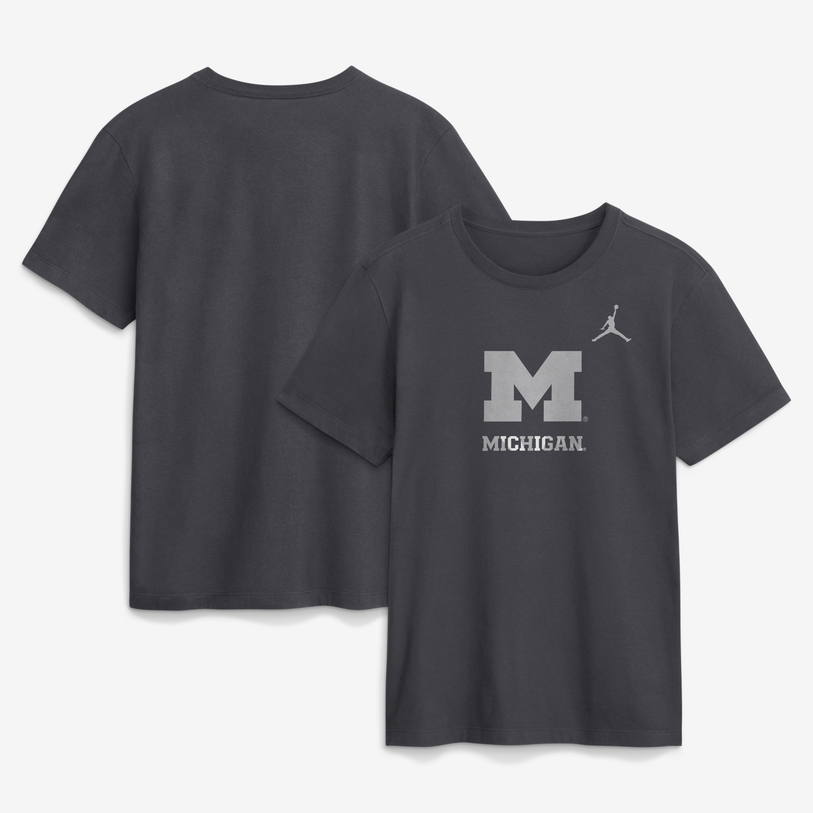 T-shirt Jordan Brand anthracite Michigan Wolverines Pack pour homme