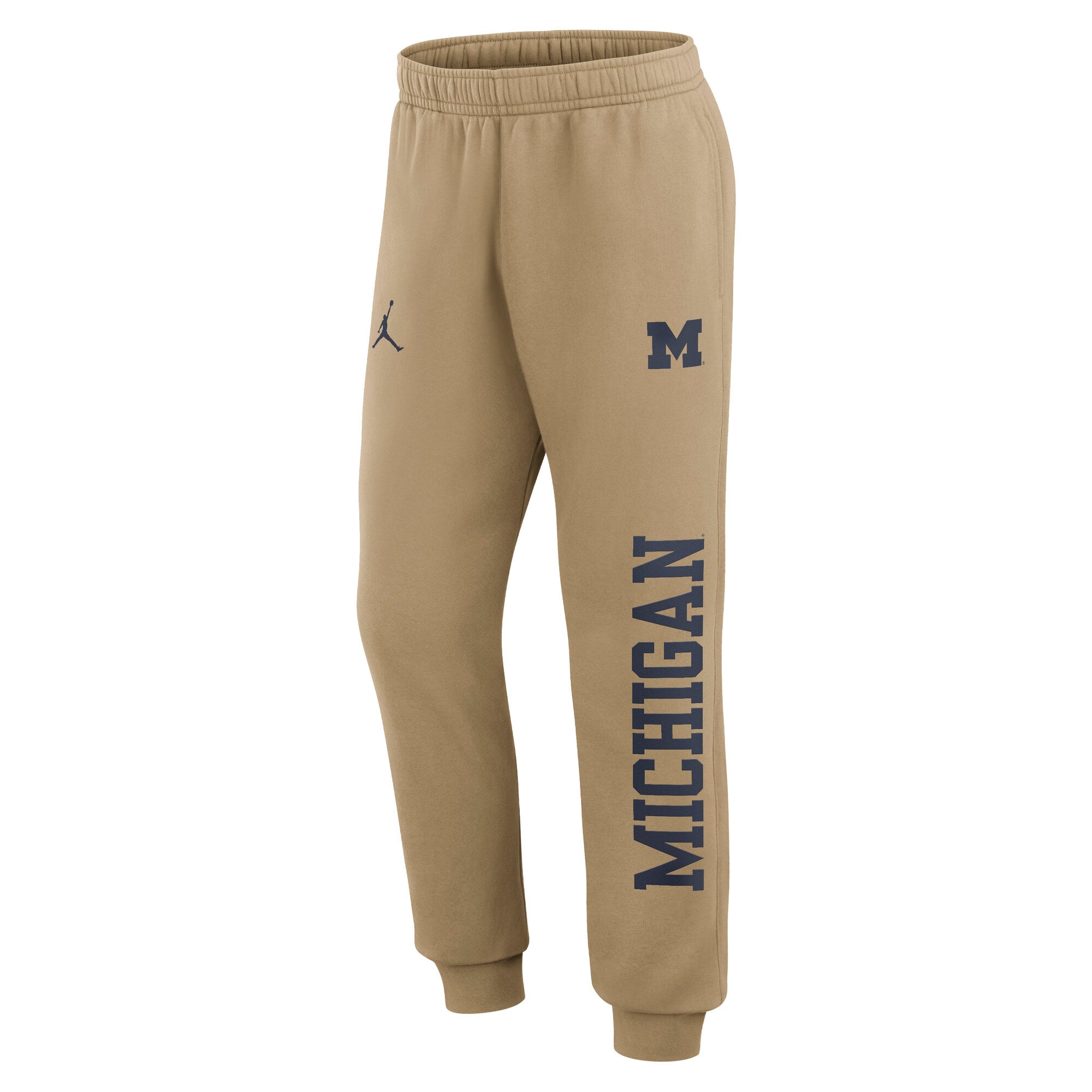 Men's Jordan Brand  Beige Michigan Wolverines Primetime Club Fleece Joggers