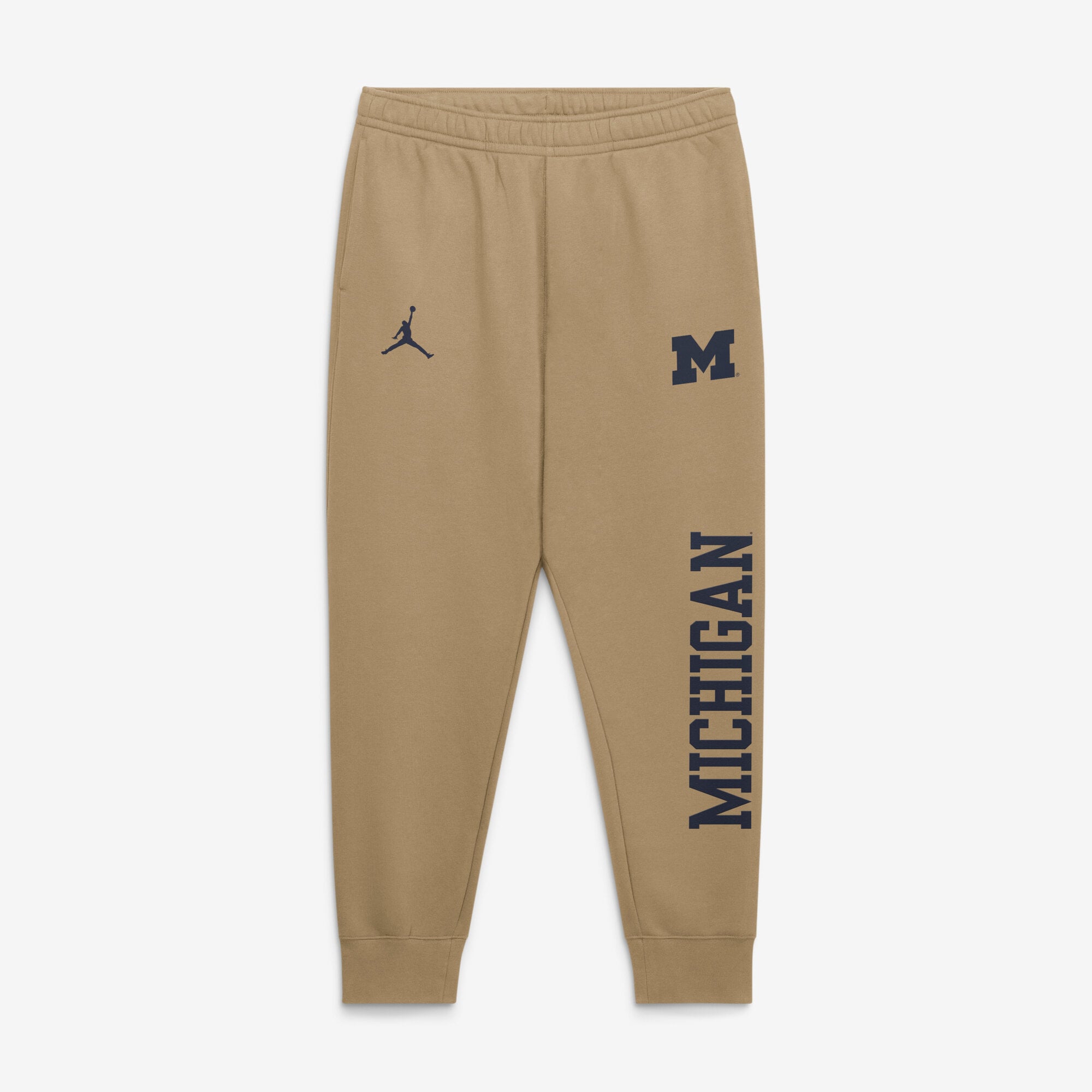 Men's Jordan Brand  Beige Michigan Wolverines Primetime Club Fleece Joggers