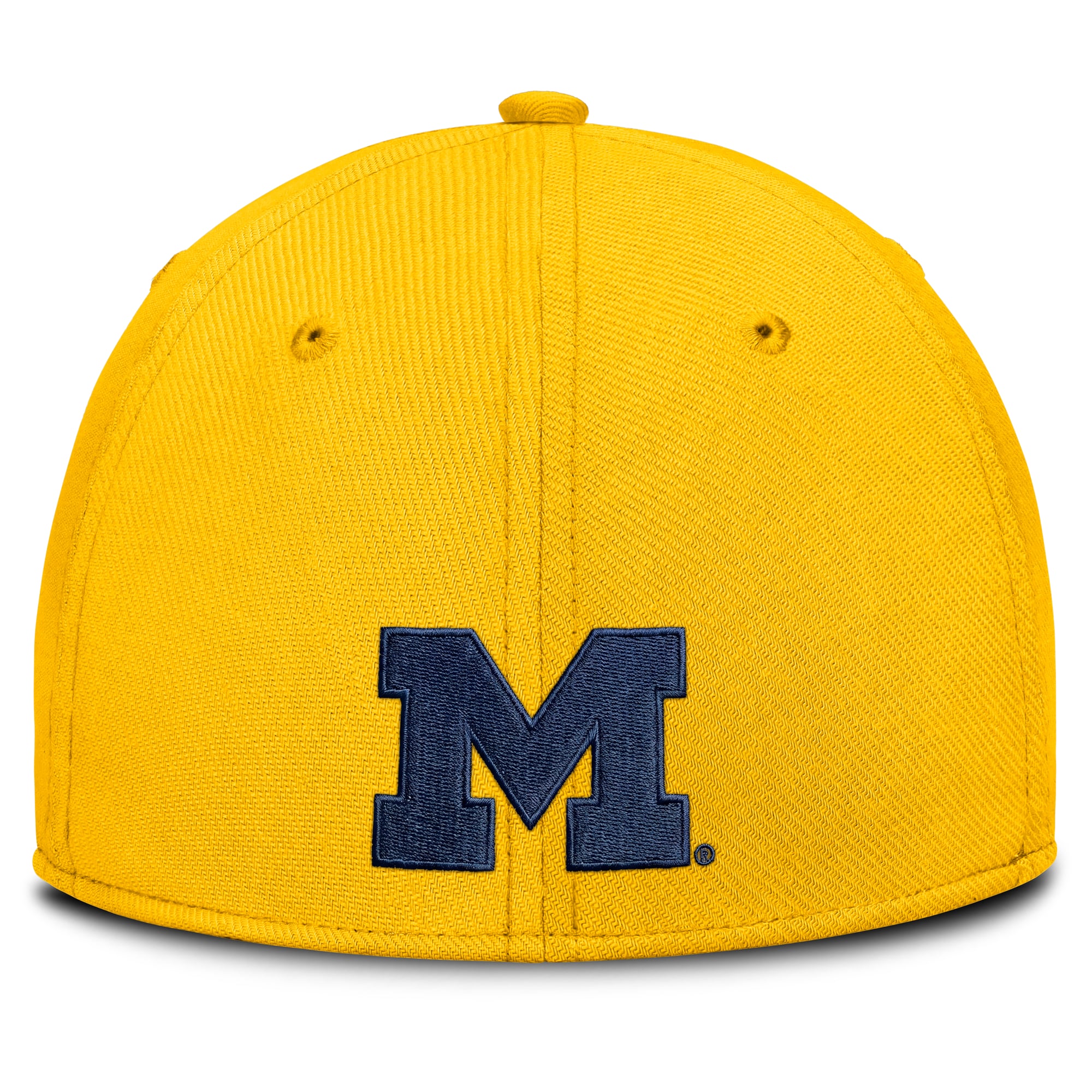 Men's Jordan Brand Maize Michigan Wolverines Letter Rise SwooshFlex Dri-FIT Hat