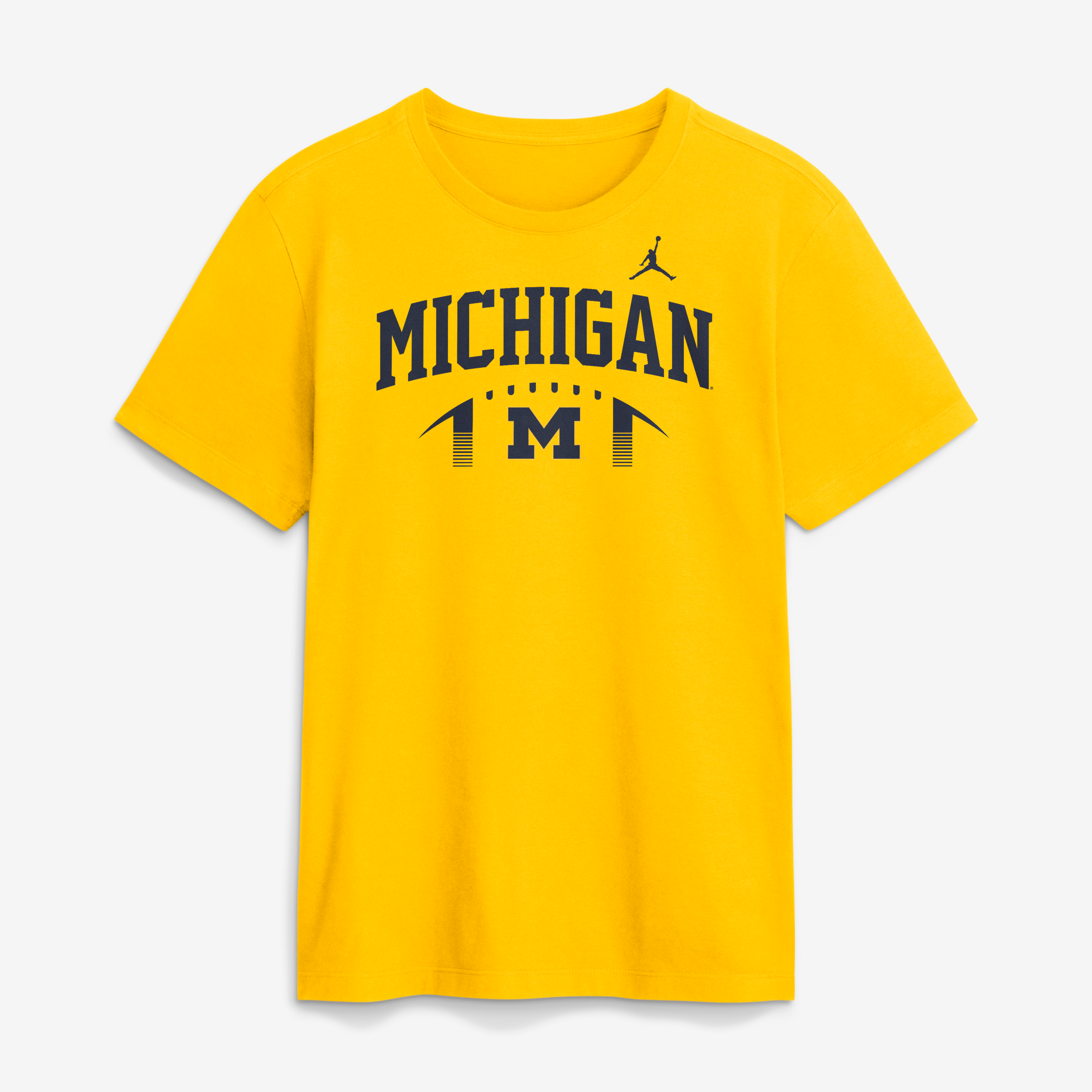 T-shirt Jordan Brand bleu marine Michigan Wolverines Primetime Football Icon pour homme
