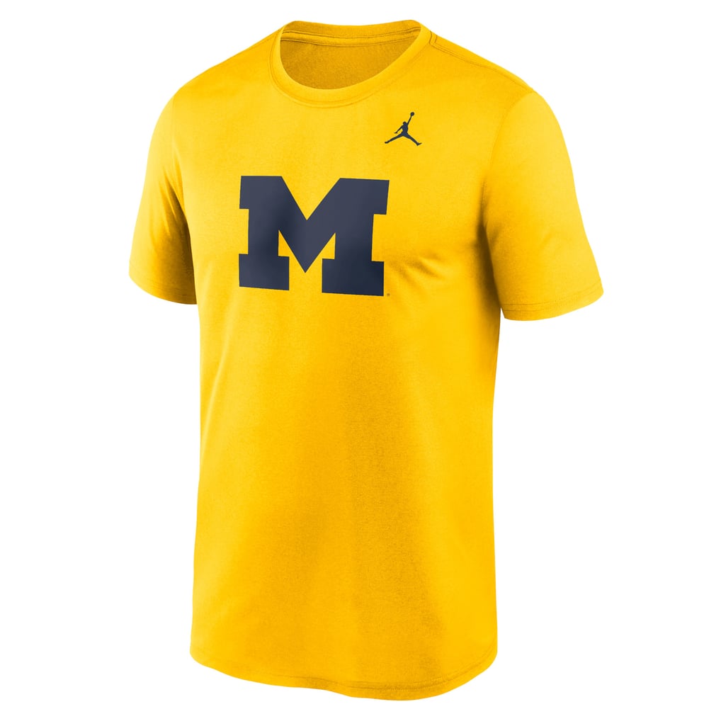 Men's Jordan Brand Maize Michigan Wolverines Primetime Legend Logo T-Shirt