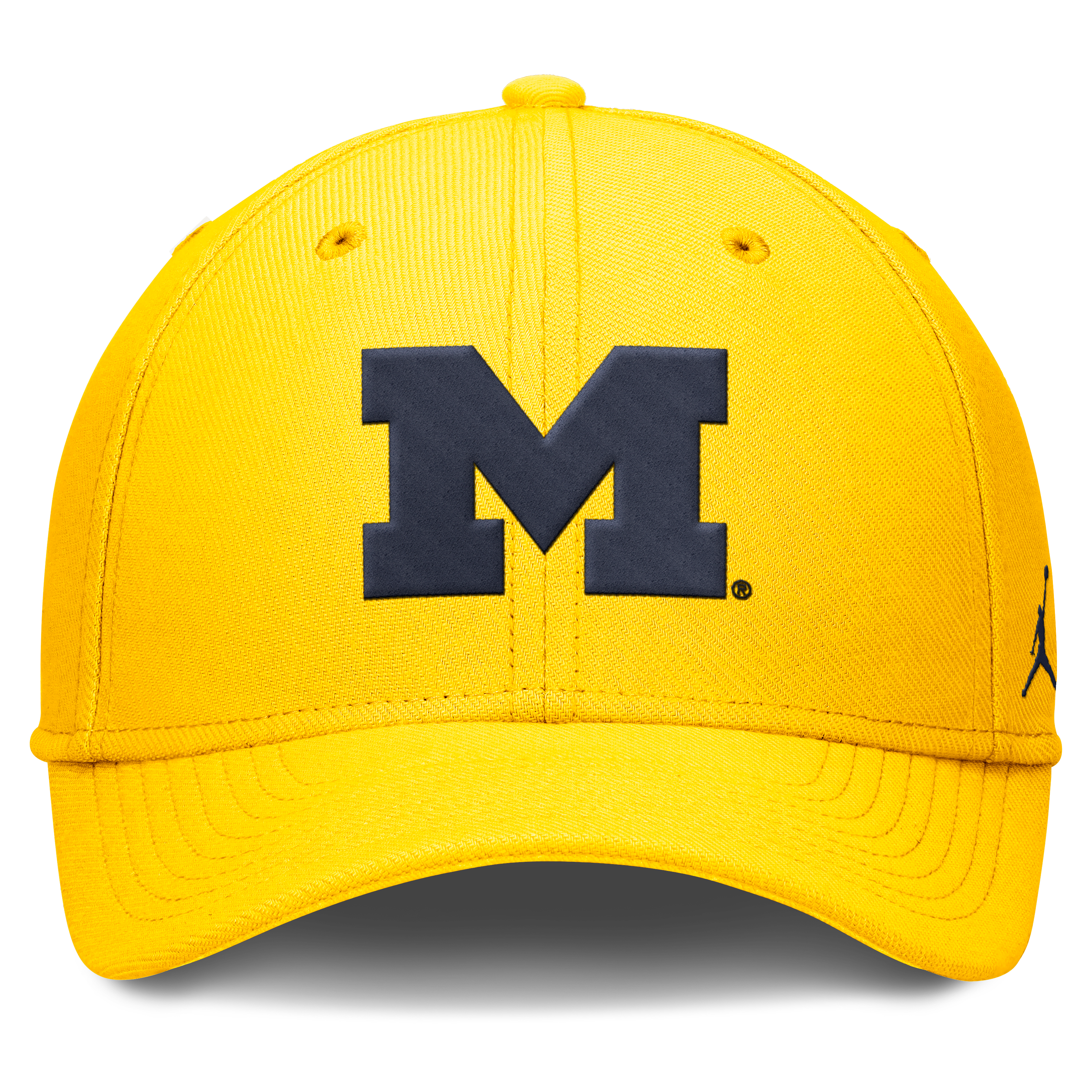 Men's Jordan Brand Navy Michigan Wolverines Rise SwooshFlex Dri-FIT Hat