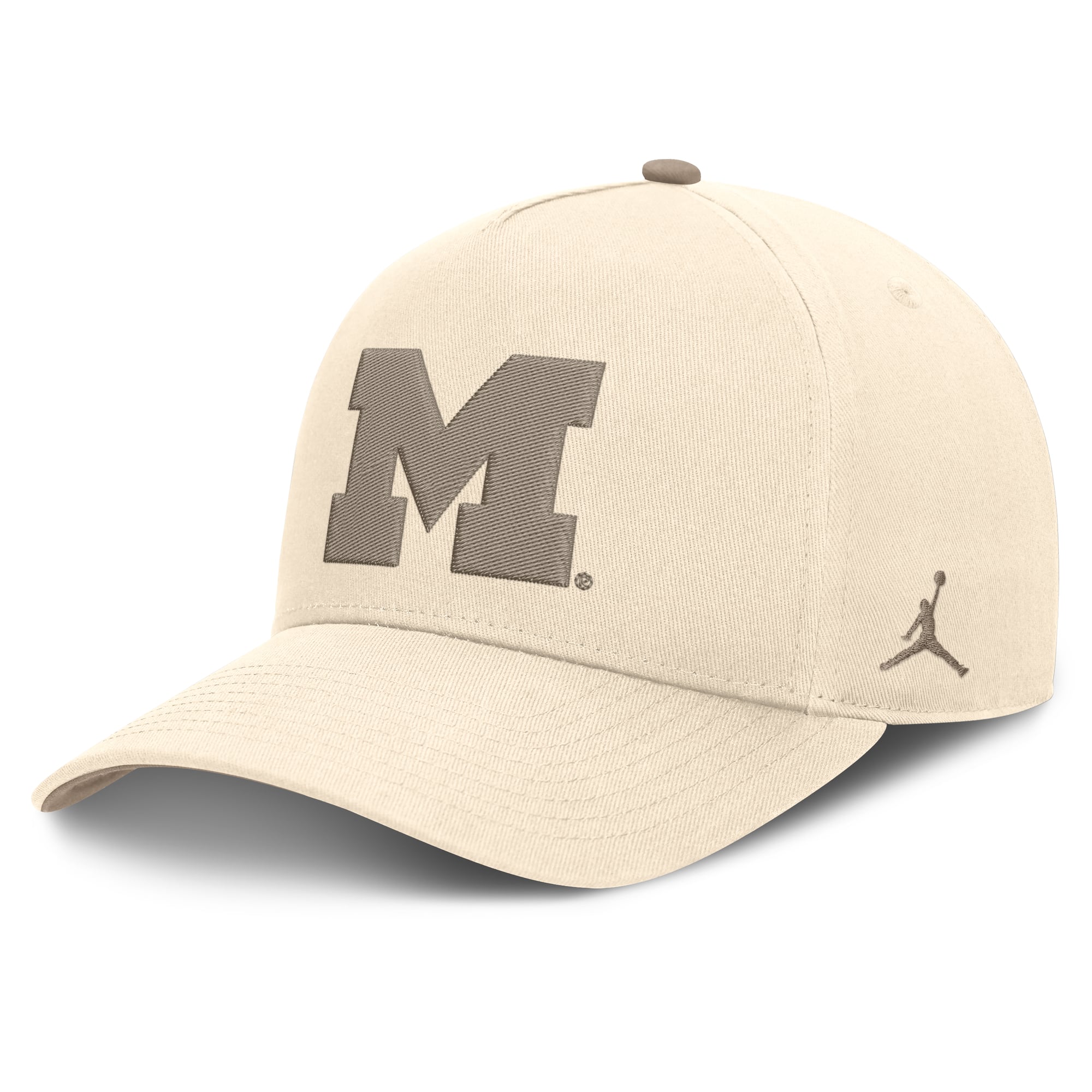 Casquette ajustable Jordan Brand Natural Michigan Wolverines Rise pour homme