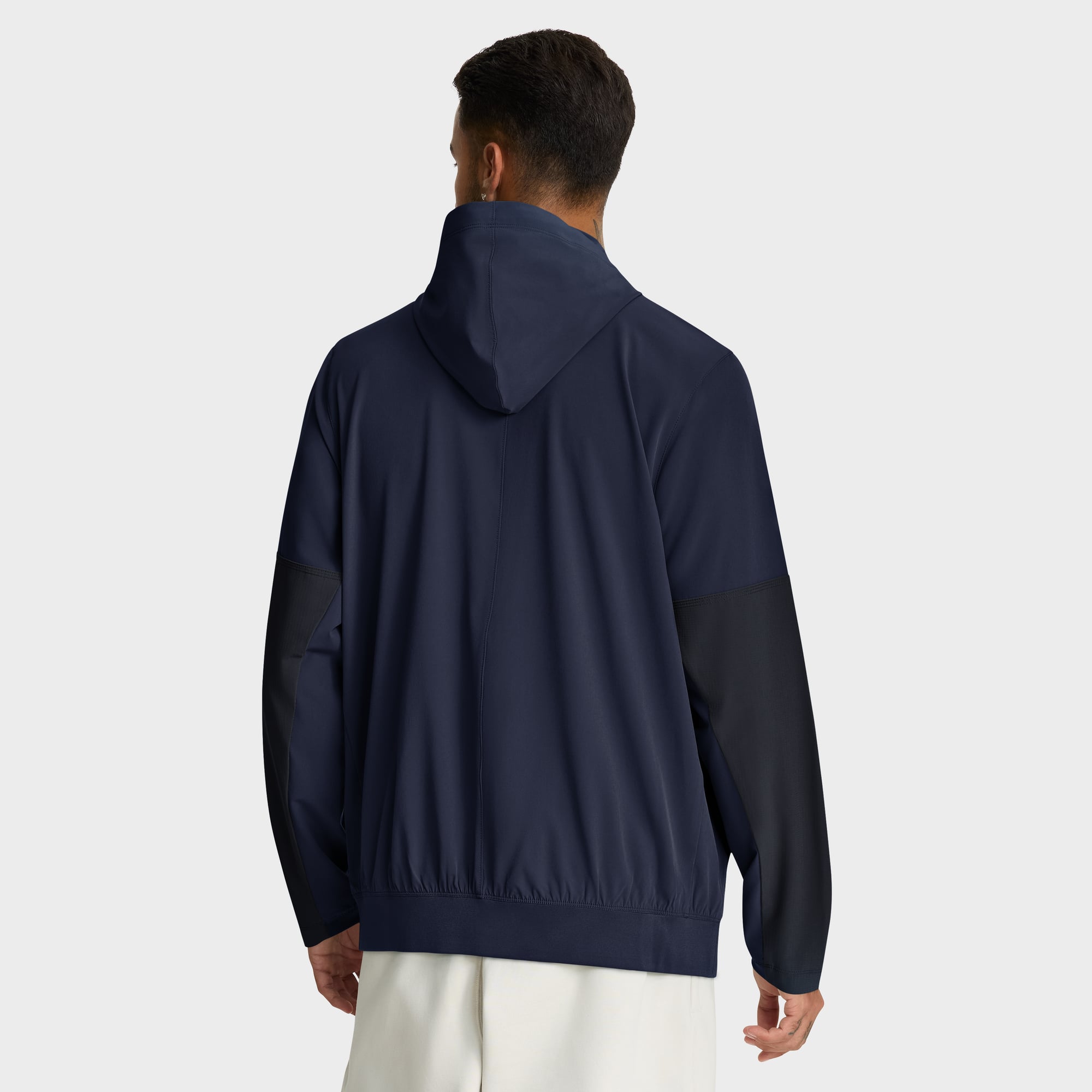 Veste anorak à demi-zip et capuche Jordan Brand bleu marine Michigan Wolverines pour homme