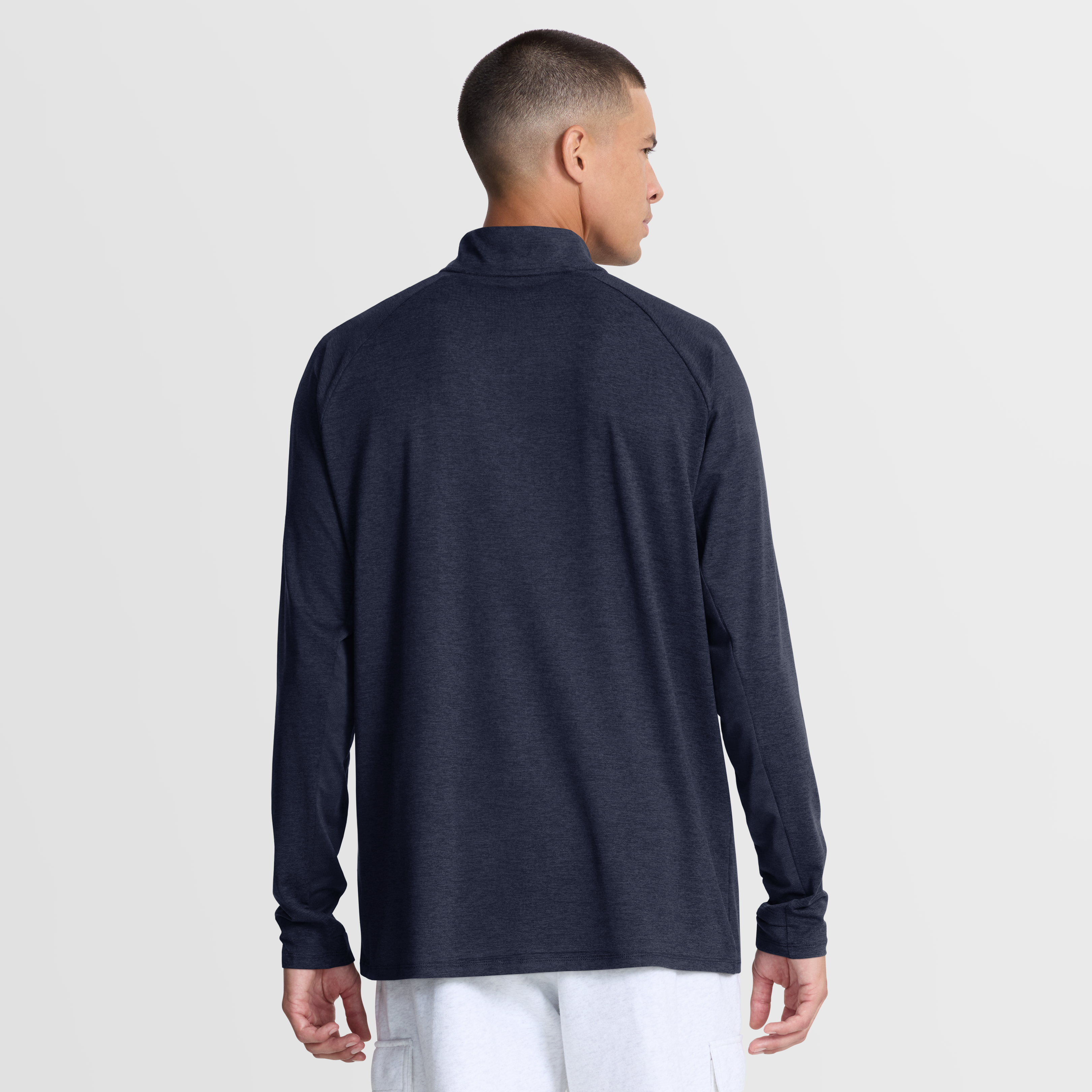 Men's Jordan Brand Navy Michigan Wolverines Dri-FIT Stride Half-Zip Running Top