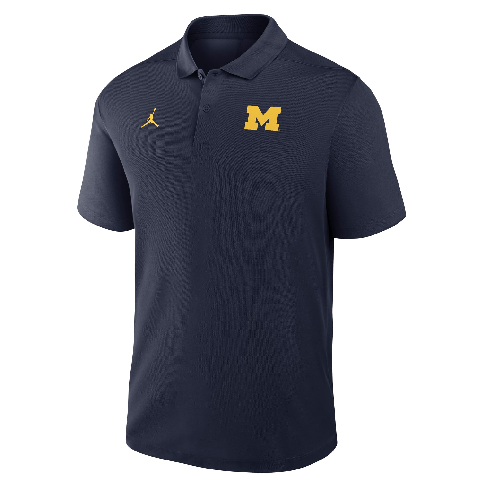 Polo Jordan Brand bleu marine Michigan Wolverines Dri-FIT Victory pour homme