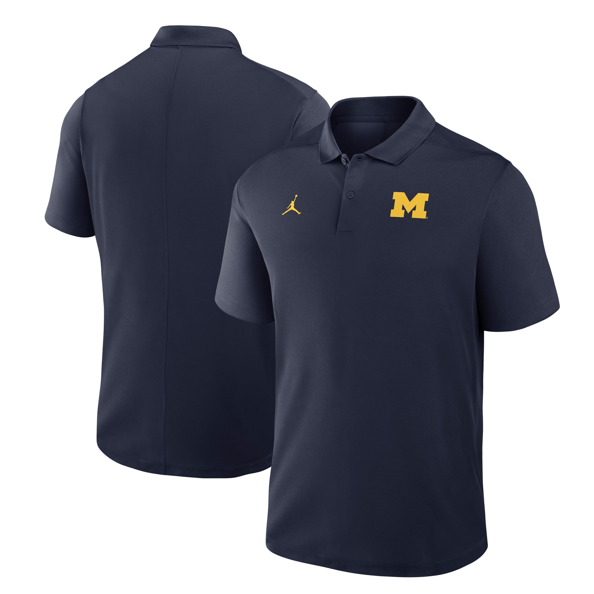 Men's Jordan Brand Navy Michigan Wolverines Dri-FIT Victory Polo