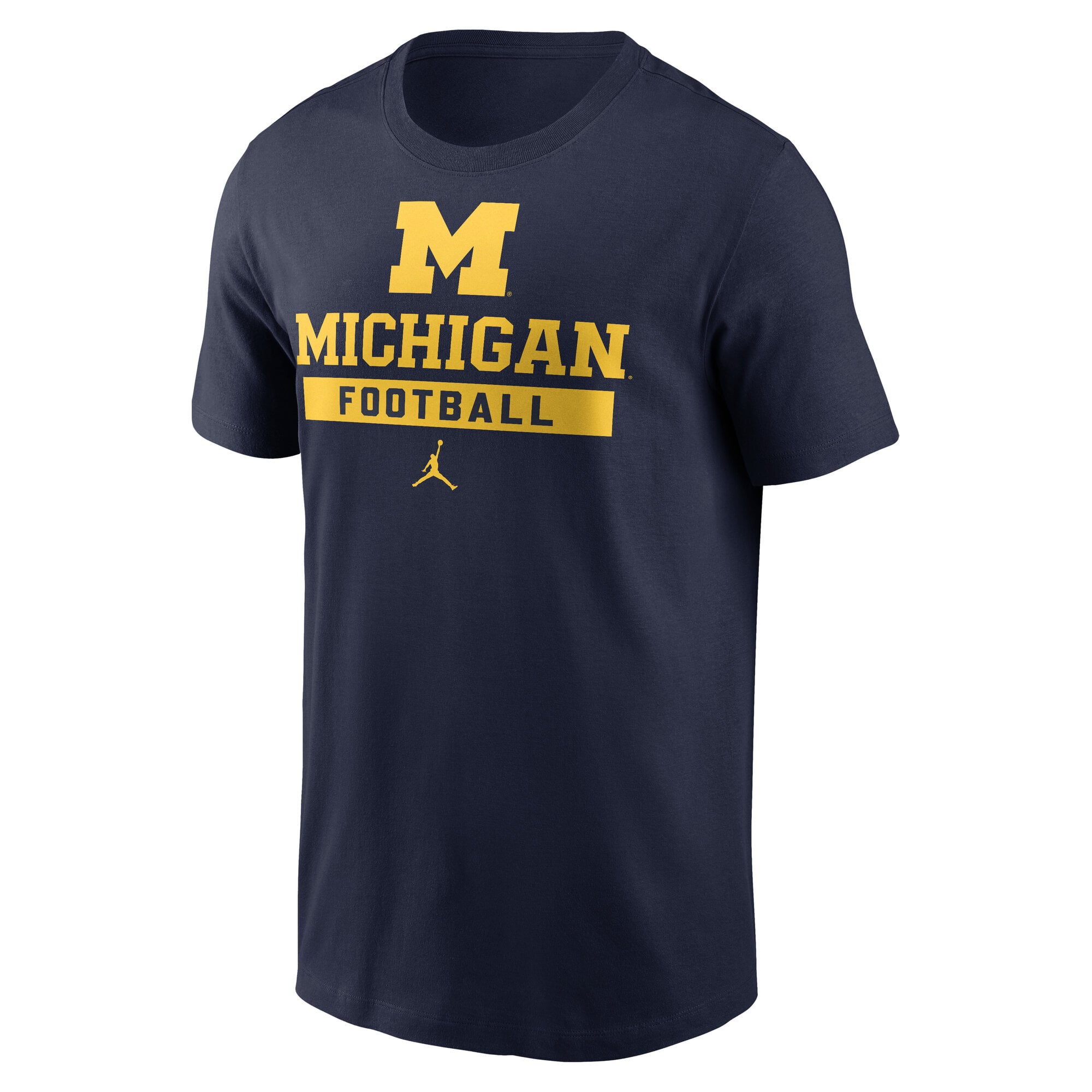 Men's Jordan Brand Navy Michigan Wolverines Football T-Shirt