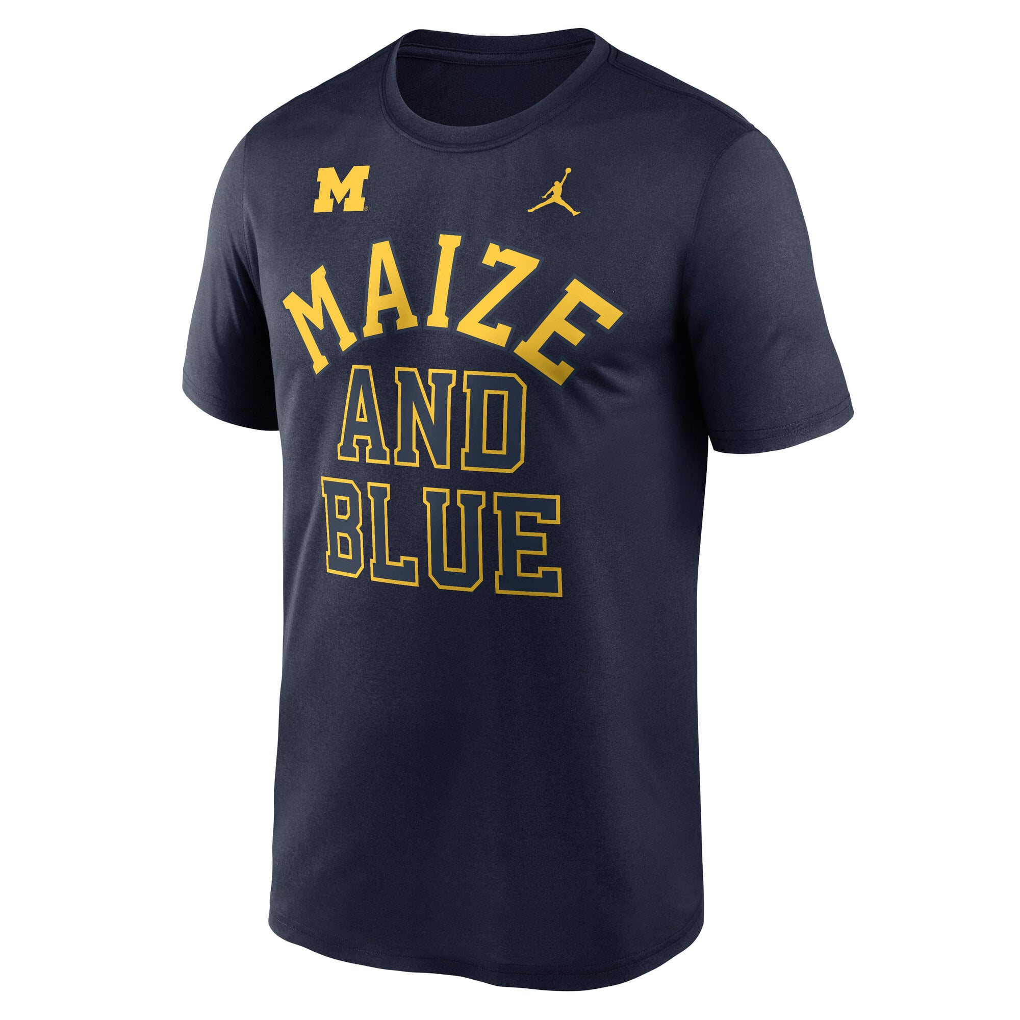 Men's Jordan Brand Navy Michigan Wolverines Primetime Arch Mantra Legend Dri-FIT T-Shirt