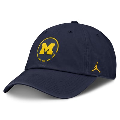 Michigan Wolverines Jordan Brand Primetime Basketball Club Adjustable Hat - Navy