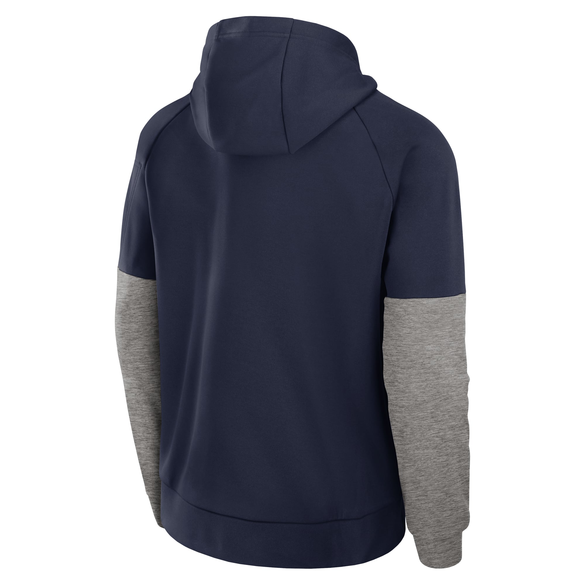 Sweat à capuche raglan en polaire Therma-FIT pour homme, bleu marine, Michigan Wolverines Primetime Basketball de Jordan Brand.