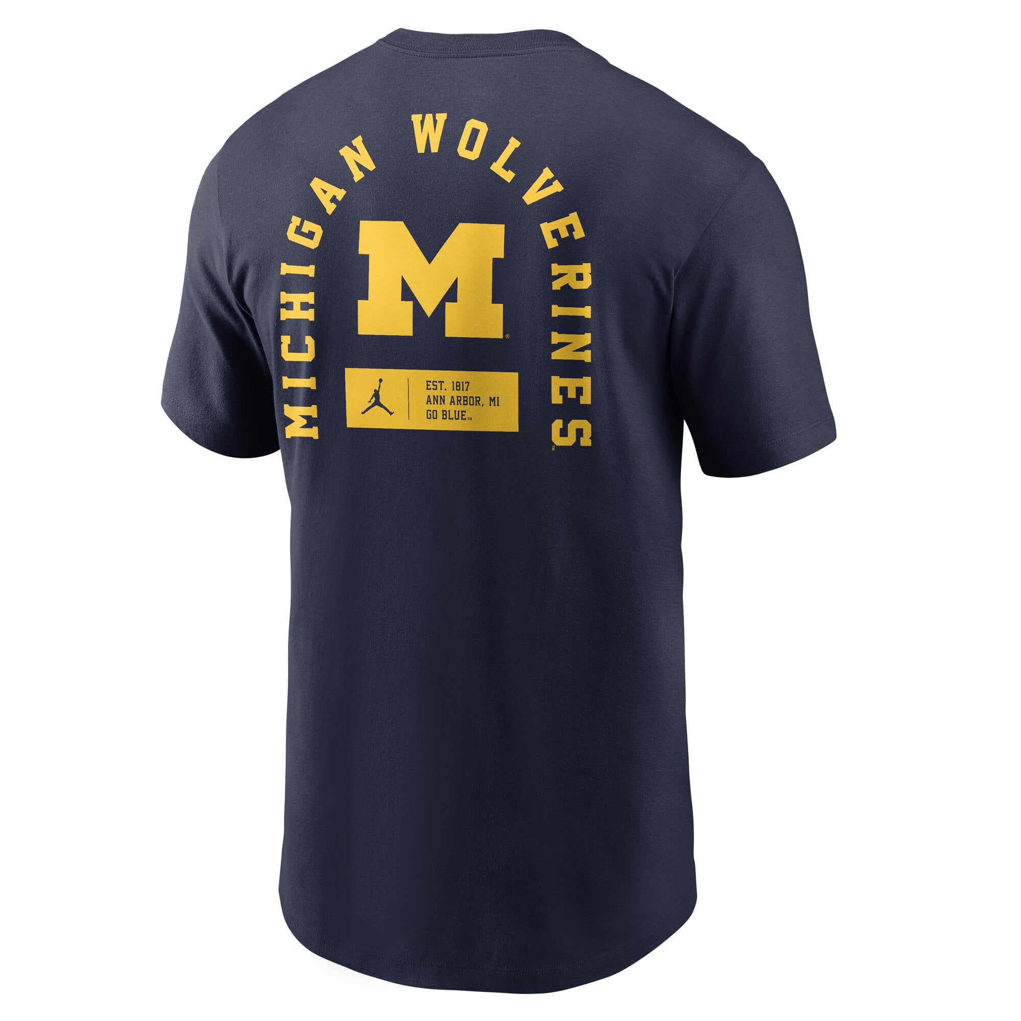 Men's Jordan Brand Navy Michigan Wolverines Primetime Crew T-Shirt