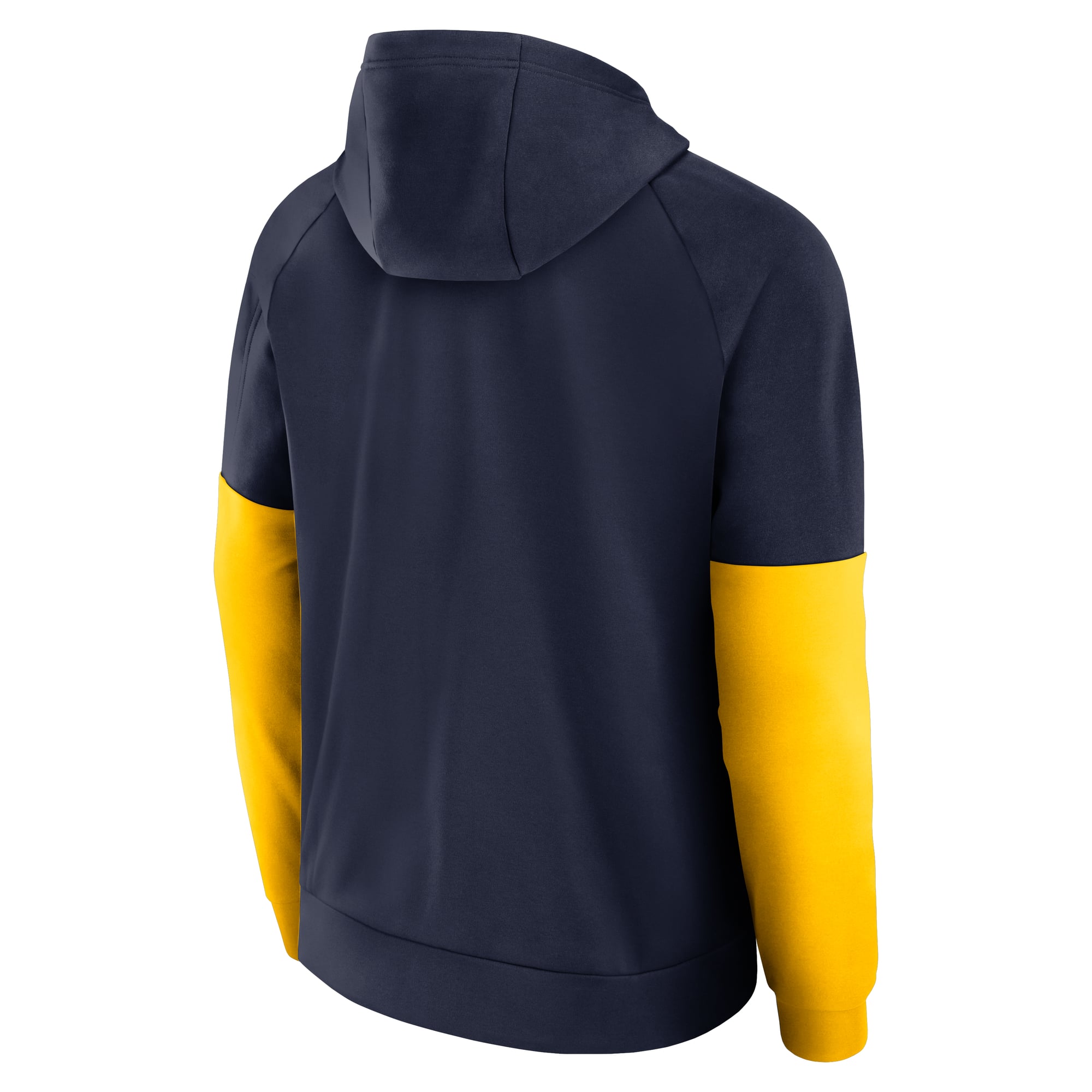 Sweat à capuche zippé raglan Jordan Brand bleu marine Michigan Wolverines Primetime avec logo principal et technologie Therma-FIT pour homme
