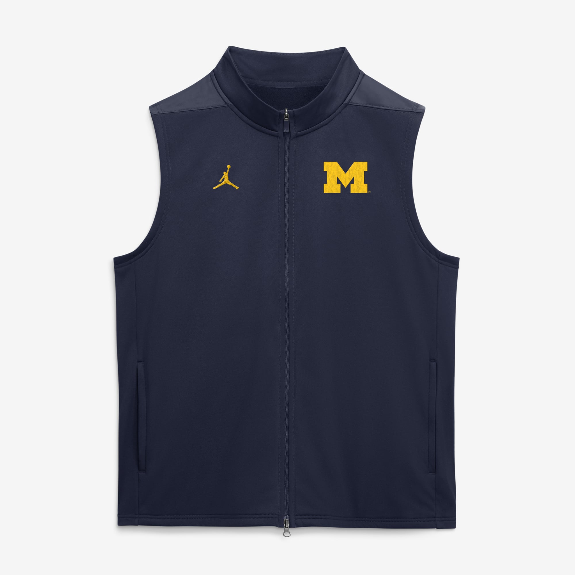 Gilet zippé intégral Jordan Brand blanc Michigan Wolverines Primetime Victory Therma-FIT pour homme