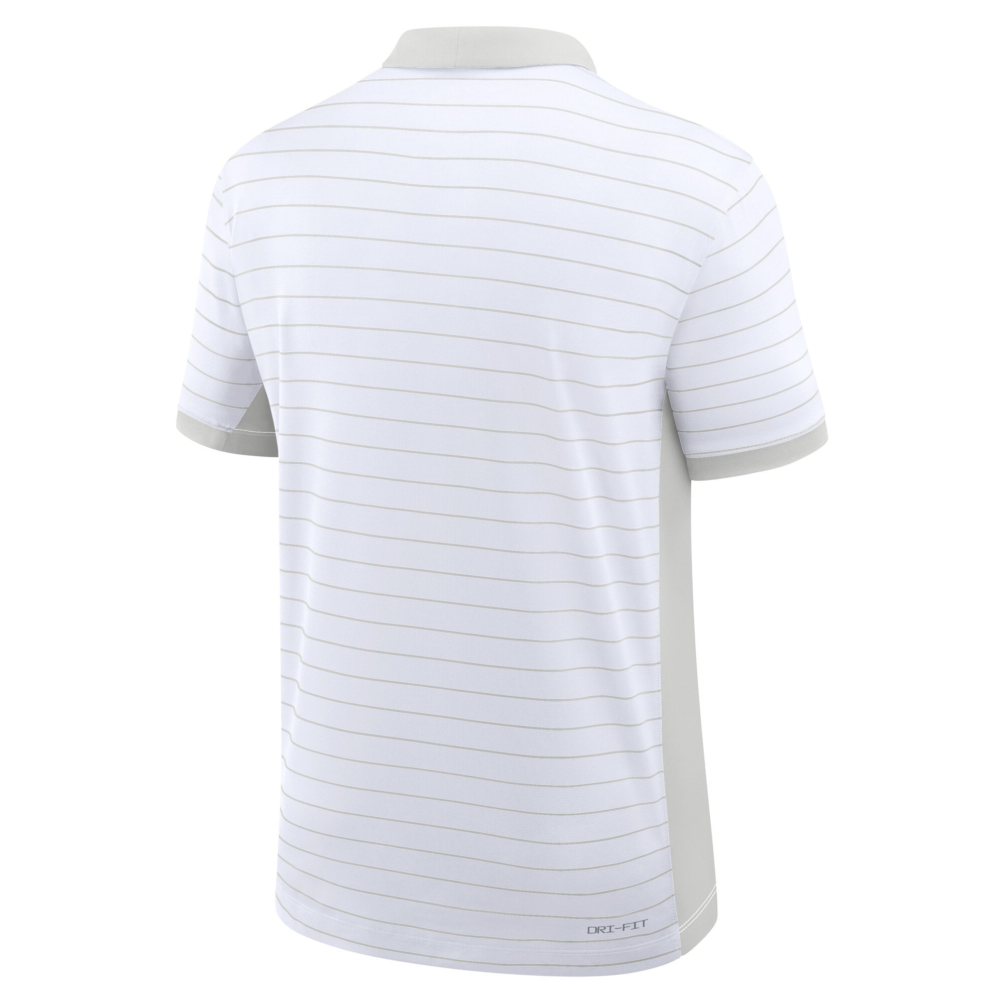Polo Jordan Brand blanc pour homme, Michigan Wolverines, collection début de saison 2026, rayures victoire des entraîneurs, technologie Dri-FIT