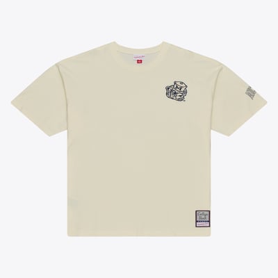  Michigan Wolverines Mitchell & Ness Oversized Heritage Hue T-Shirt - Cream