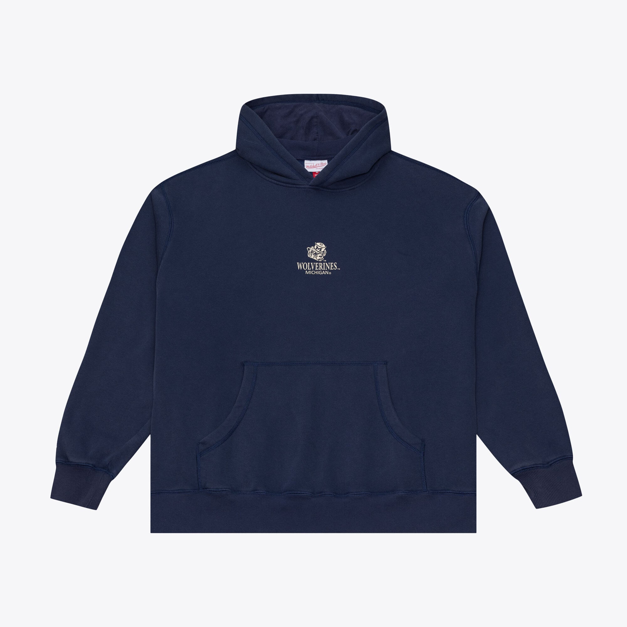 Men's Mitchell & Ness Navy Michigan Wolverines Core Icon Fleece Hoodie