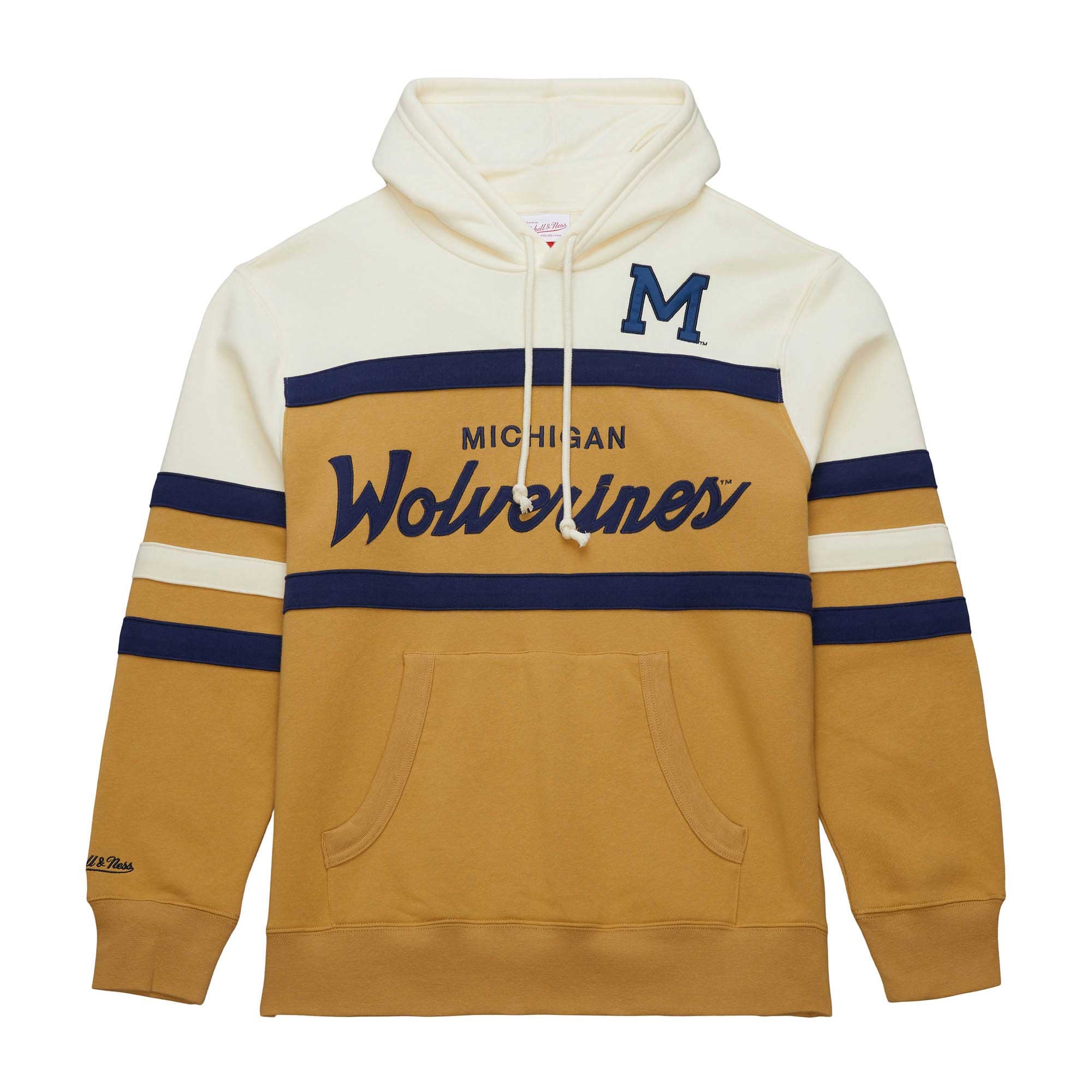 Men\u0027s Mitchell \u0026 Ness Navy Michigan Wolverines Anorak 