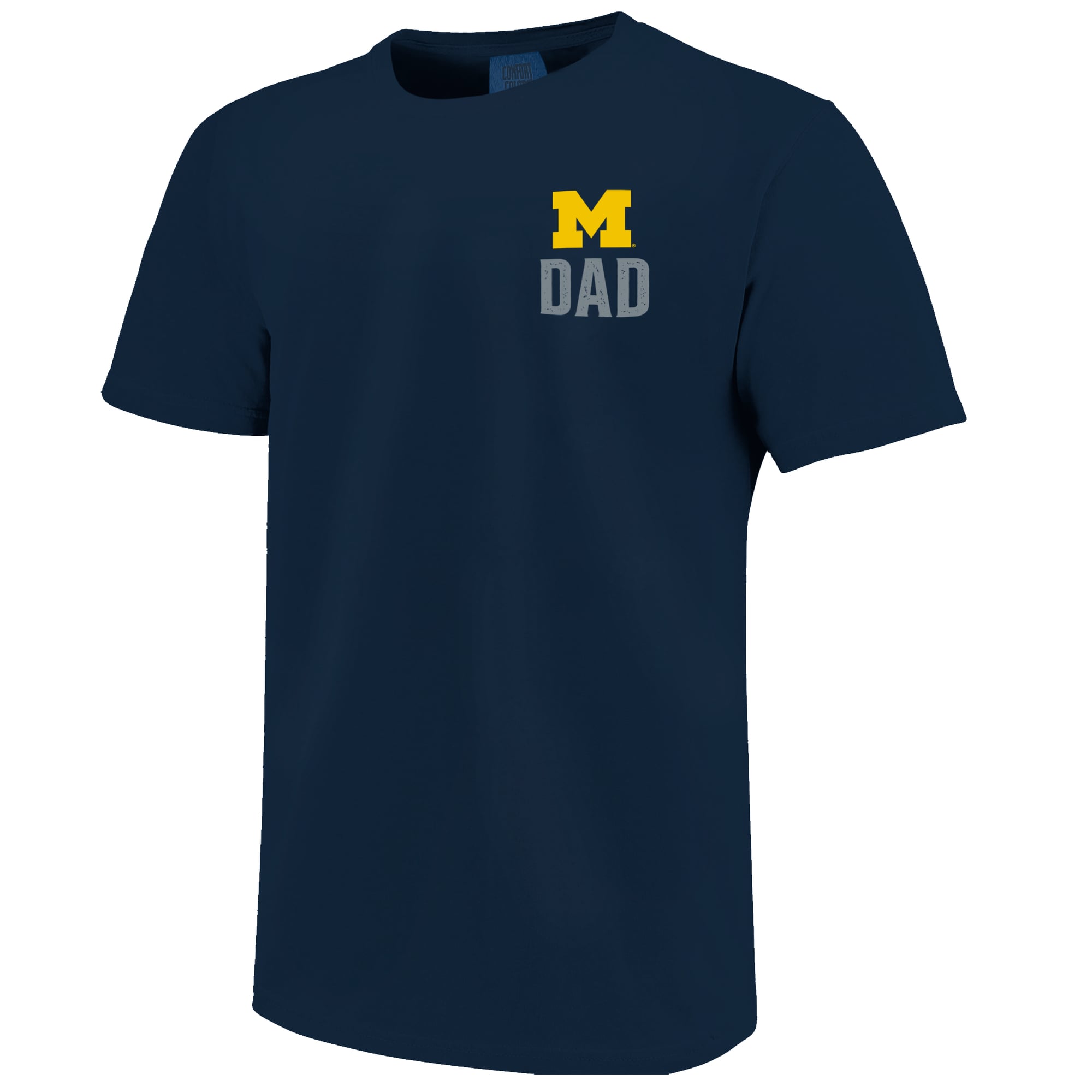 T-shirt homme bleu marine Michigan Wolverines avec logo mascotte pour la fête des pères