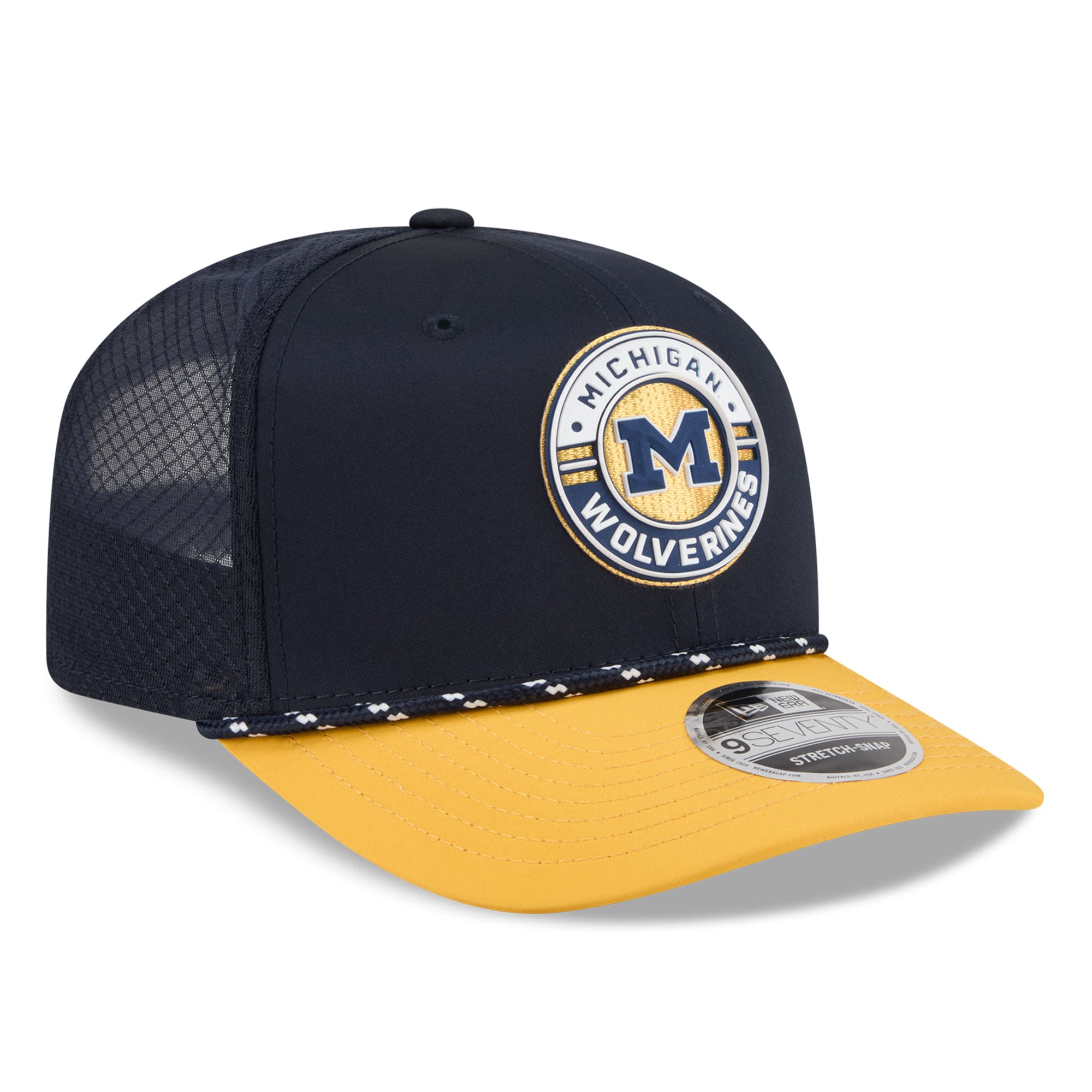 Men's New Era Navy Michigan Wolverines Rope 9SEVENTY Adjustable Hat