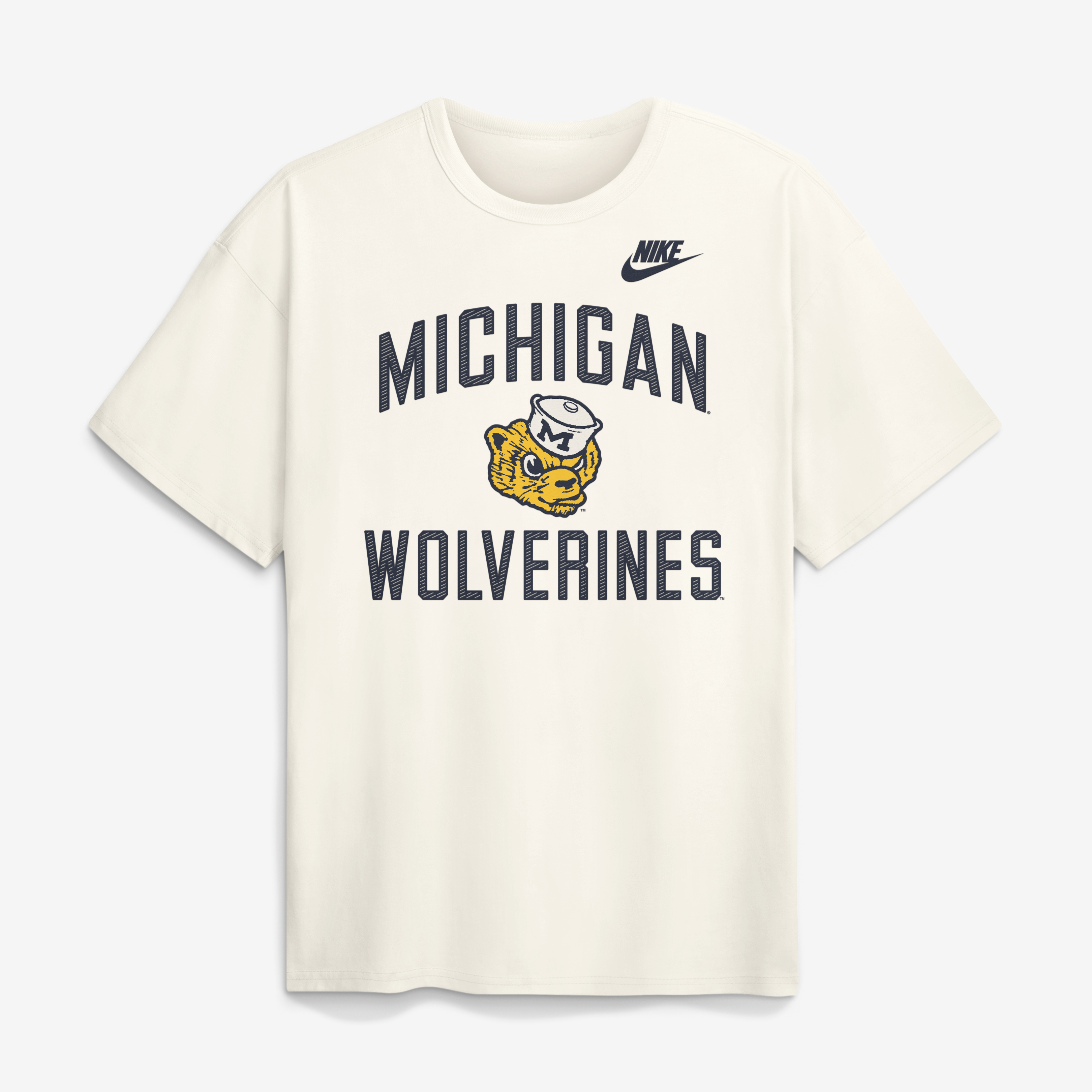T-shirt Nike crème Michigan Wolverines Legacy Max90 pour homme