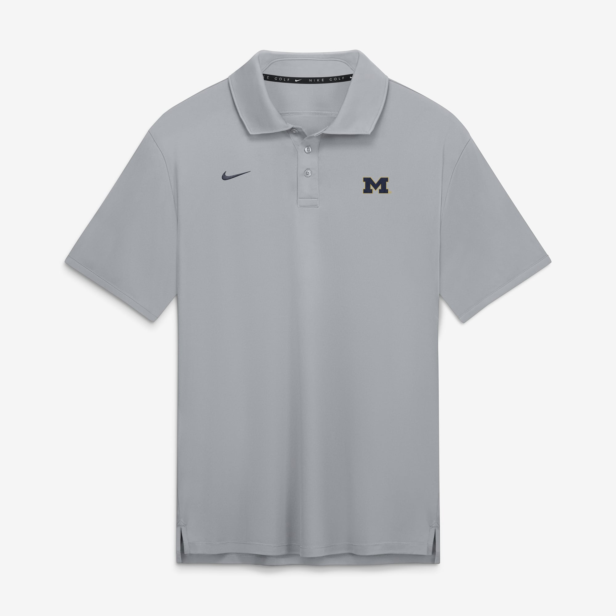 Men's Nike Gray Michigan Wolverines Par Dri-FIT Polo