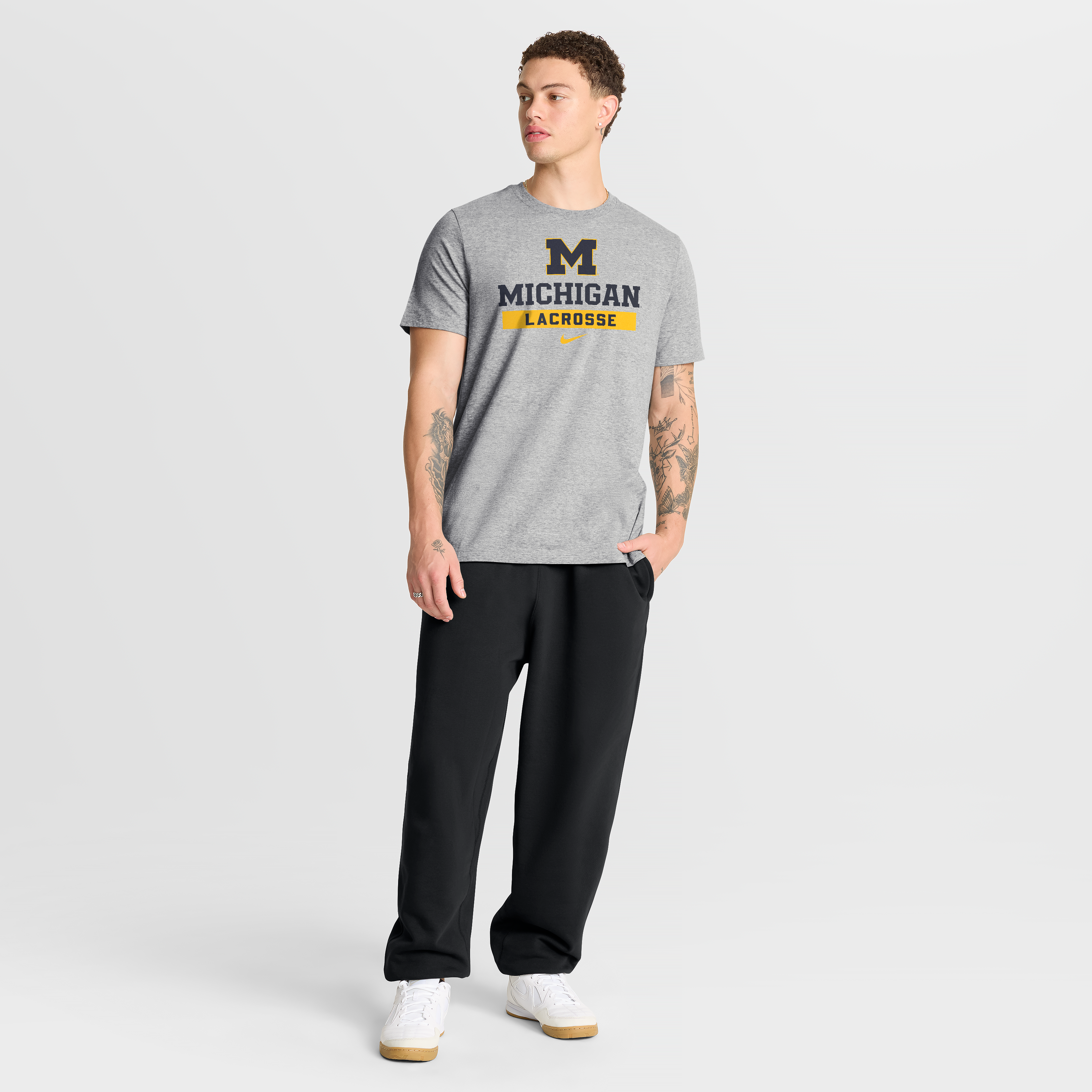 T-shirt de hockey sur gazon Nike bleu marine Michigan Wolverines pour homme