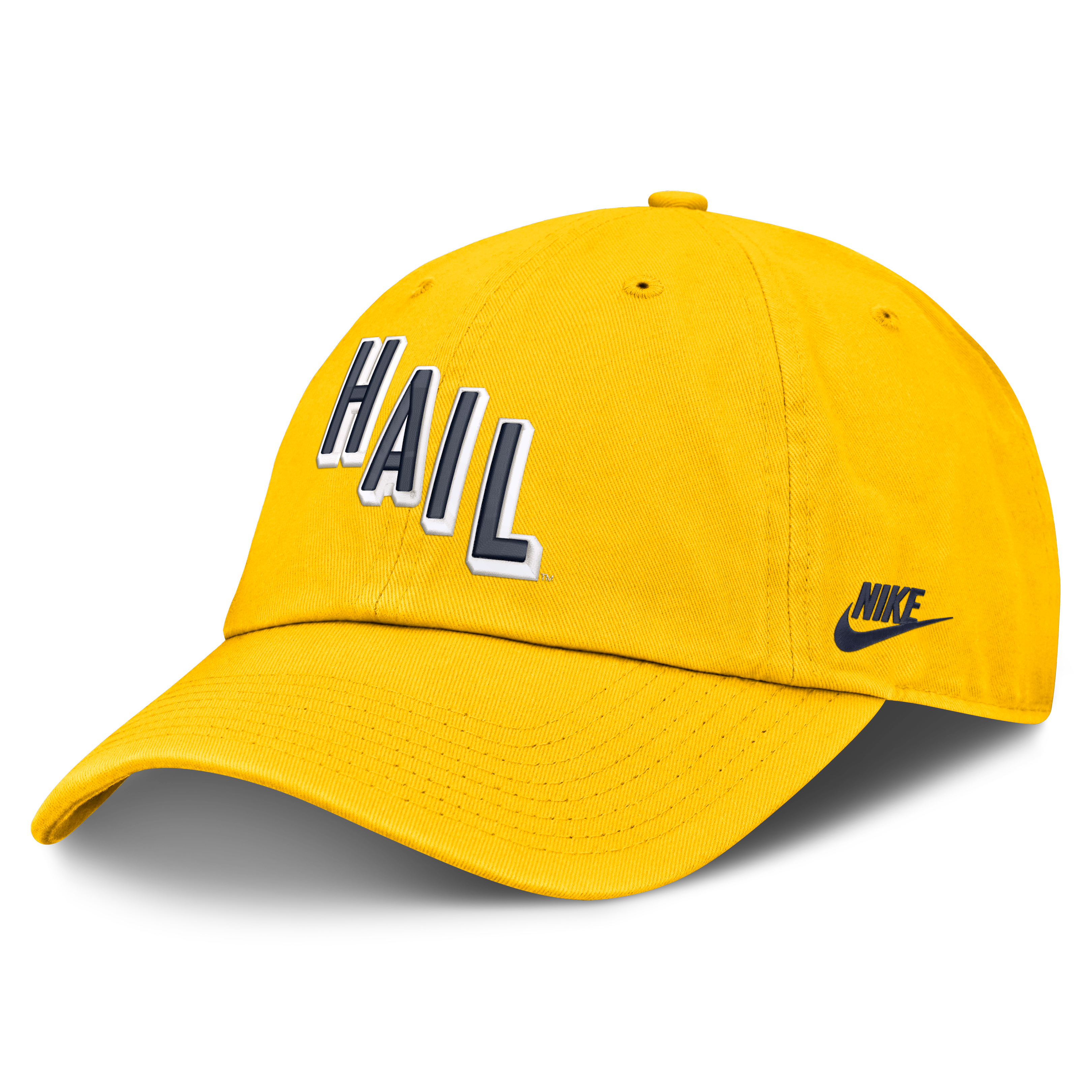 Casquette ajustable Nike Maize Michigan Wolverines Legacy Letter & Mascot Club pour homme
