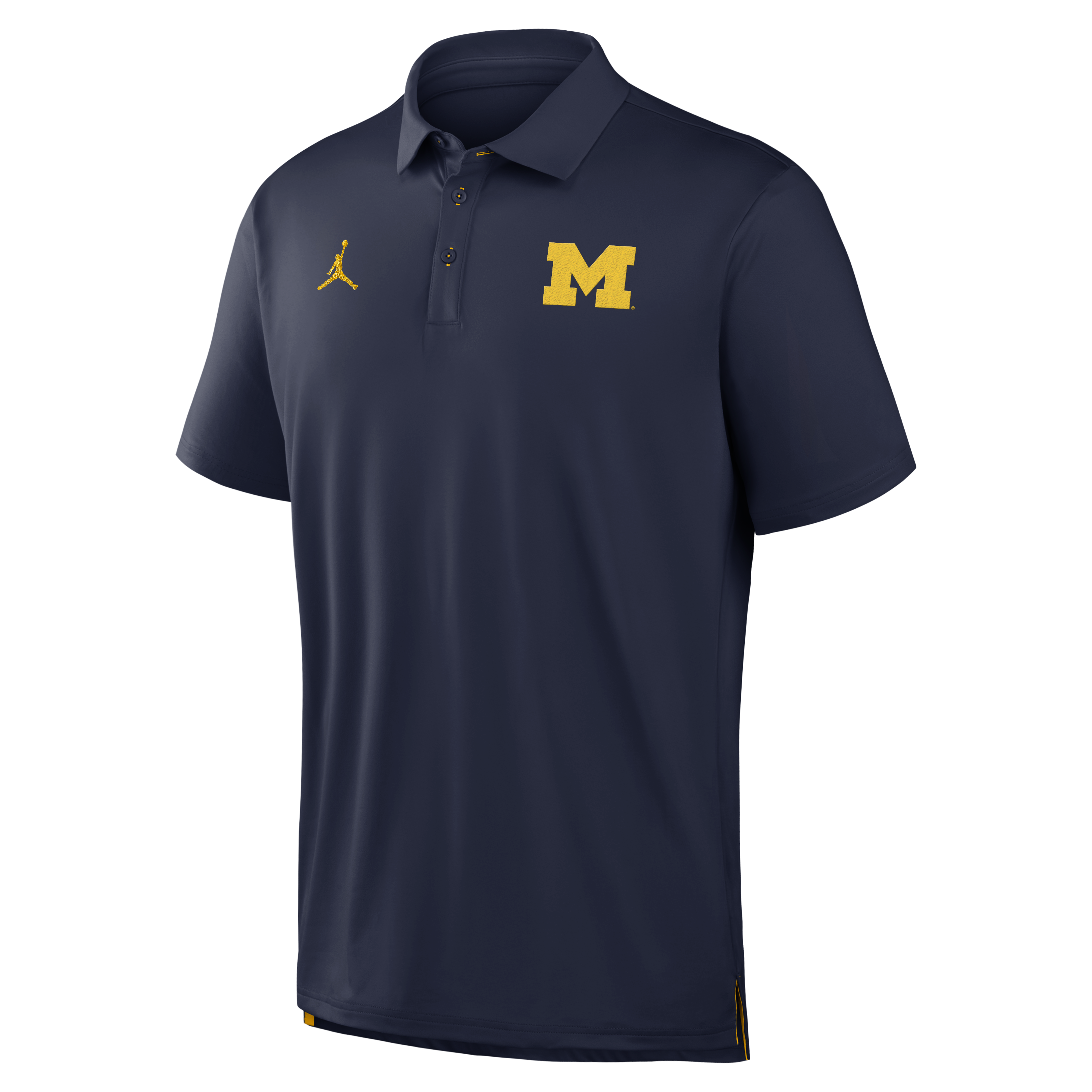 Men's Nike Navy Michigan Wolverines 2026 Sideline Tour Dri-FIT Polo