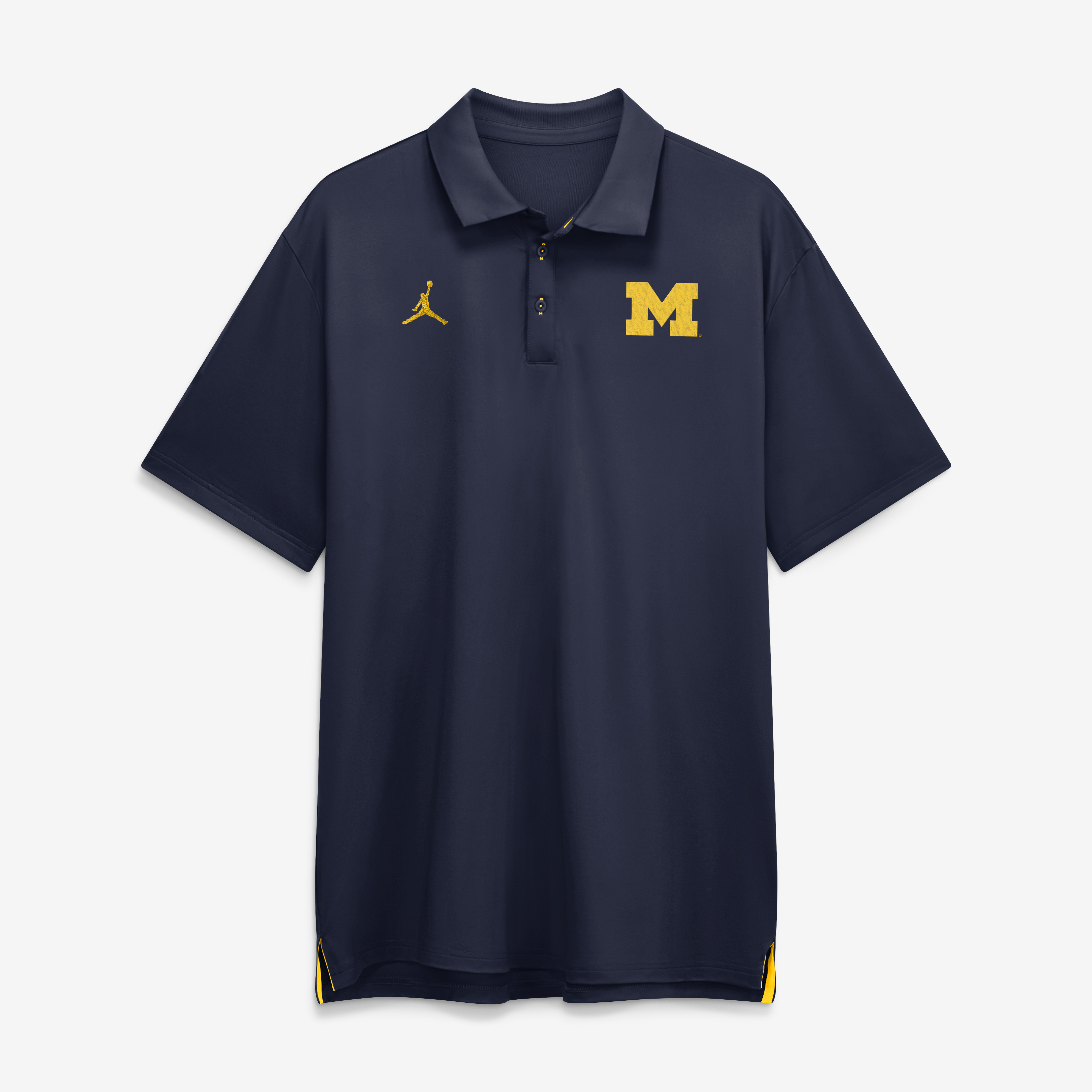 Men's Nike Navy Michigan Wolverines 2026 Sideline Tour Dri-FIT Polo