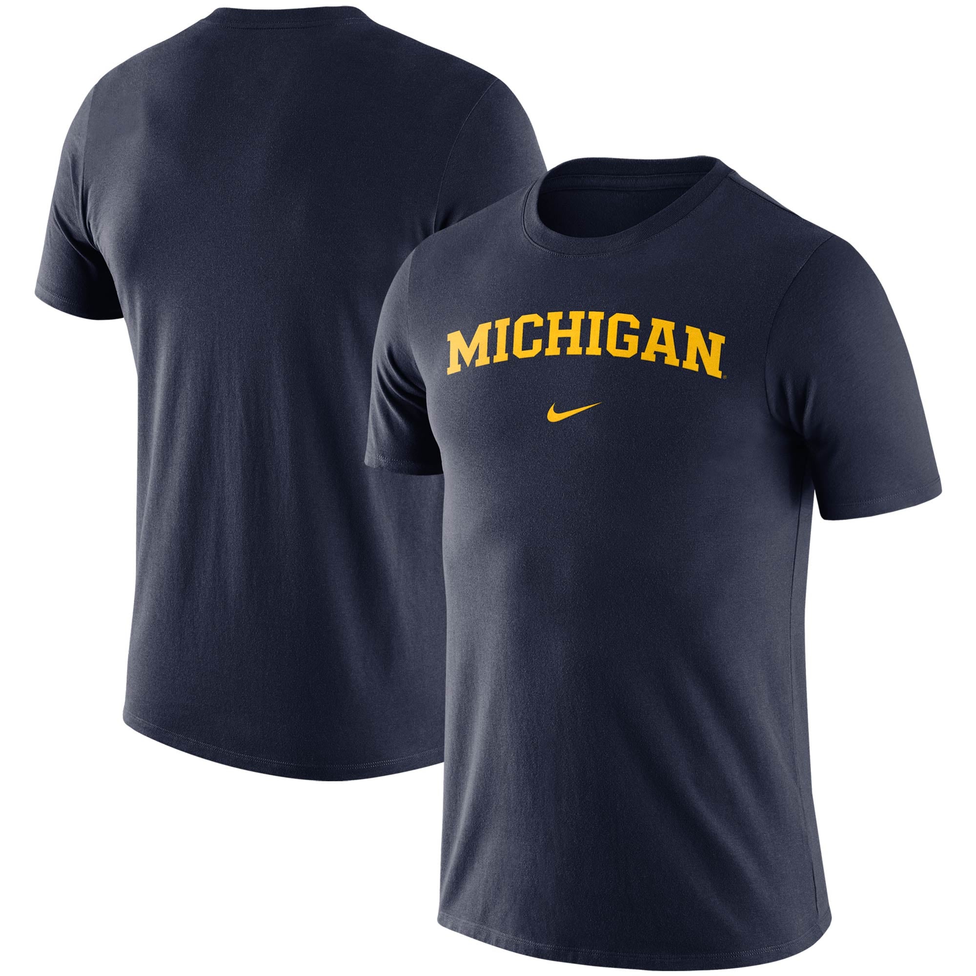 Men's Nike Navy Michigan Wolverines Essential Wordmark T-Shirt
