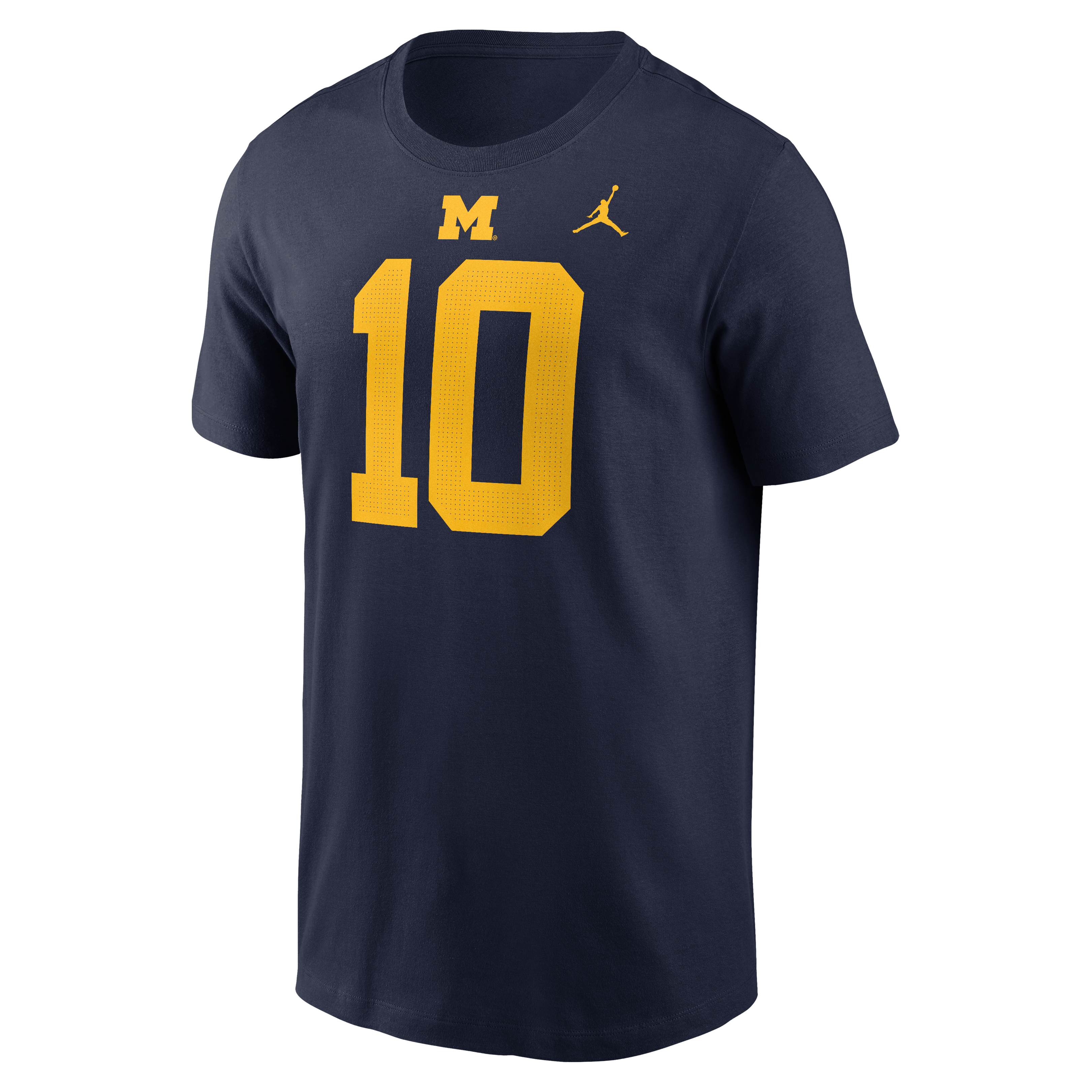 T-shirt Nike Tom Brady bleu marine Michigan Wolverines pour homme, avec nom et numéro