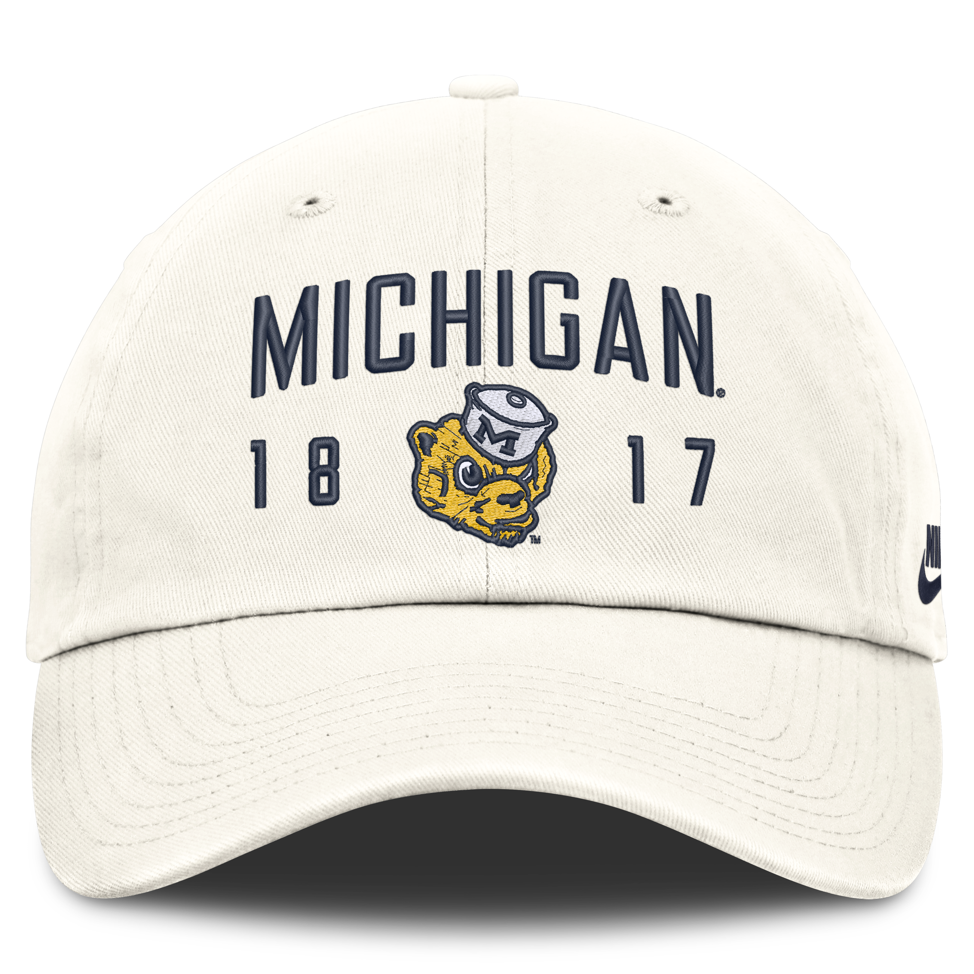 Casquette ajustable Nike blanche Michigan Wolverines Legacy Letter & Location Club pour homme