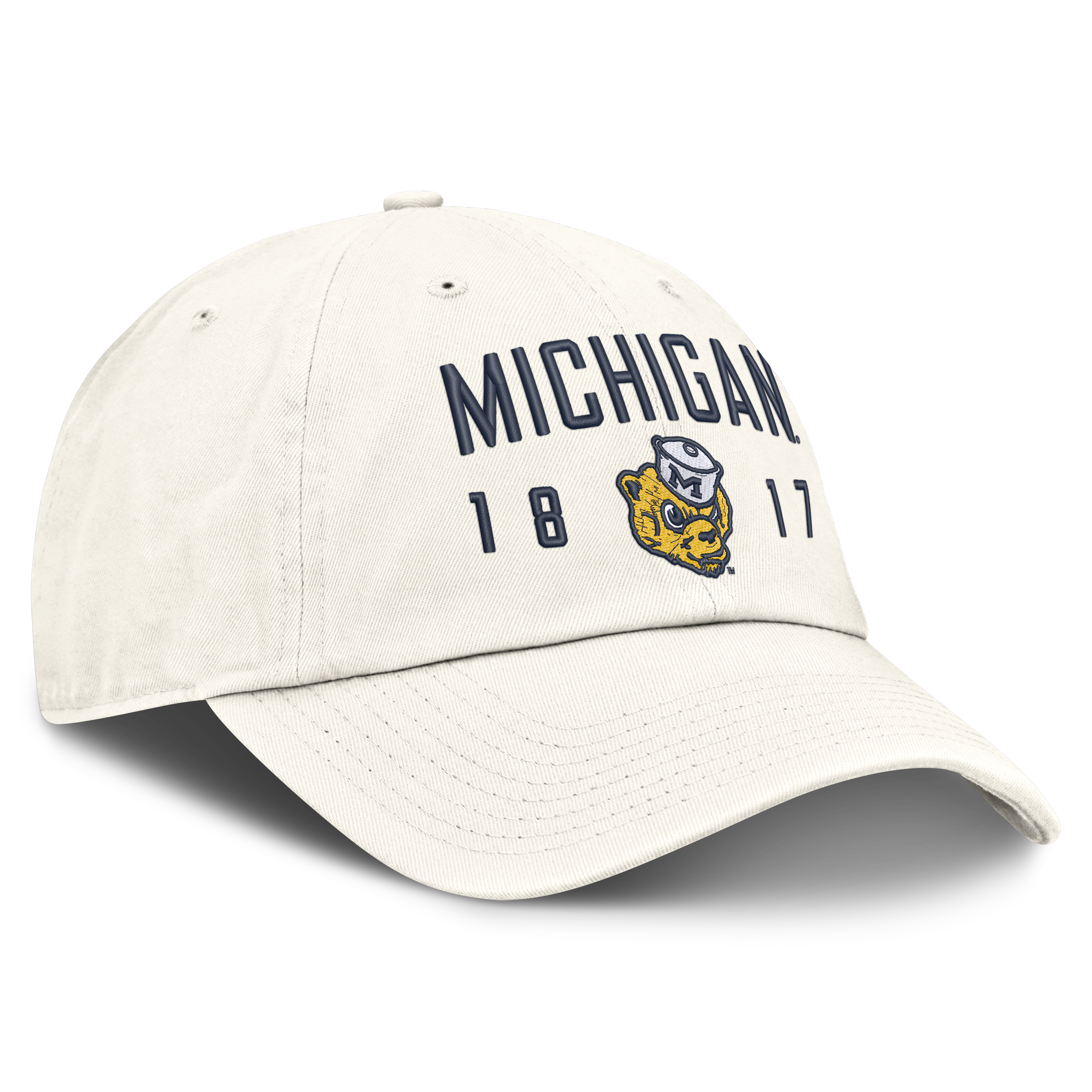 Casquette ajustable Nike blanche Michigan Wolverines Legacy Letter & Location Club pour homme