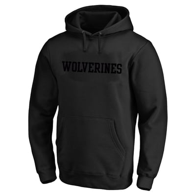  Michigan Wolverines Profile Tonal Hoodie - Black
