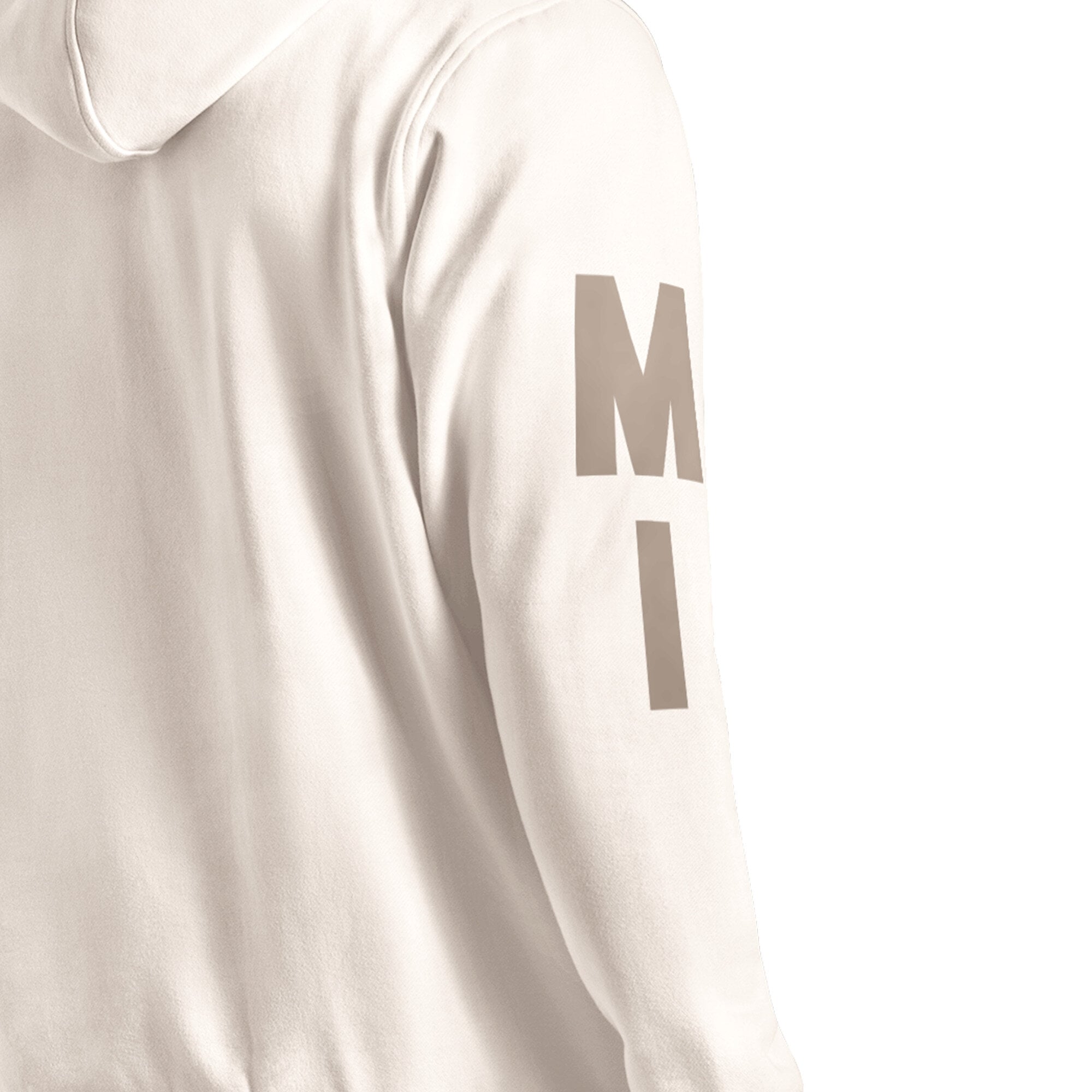 Sweat à capuche Starter Cream pour homme, inspiré des vestiaires Michigan Wolverines.
