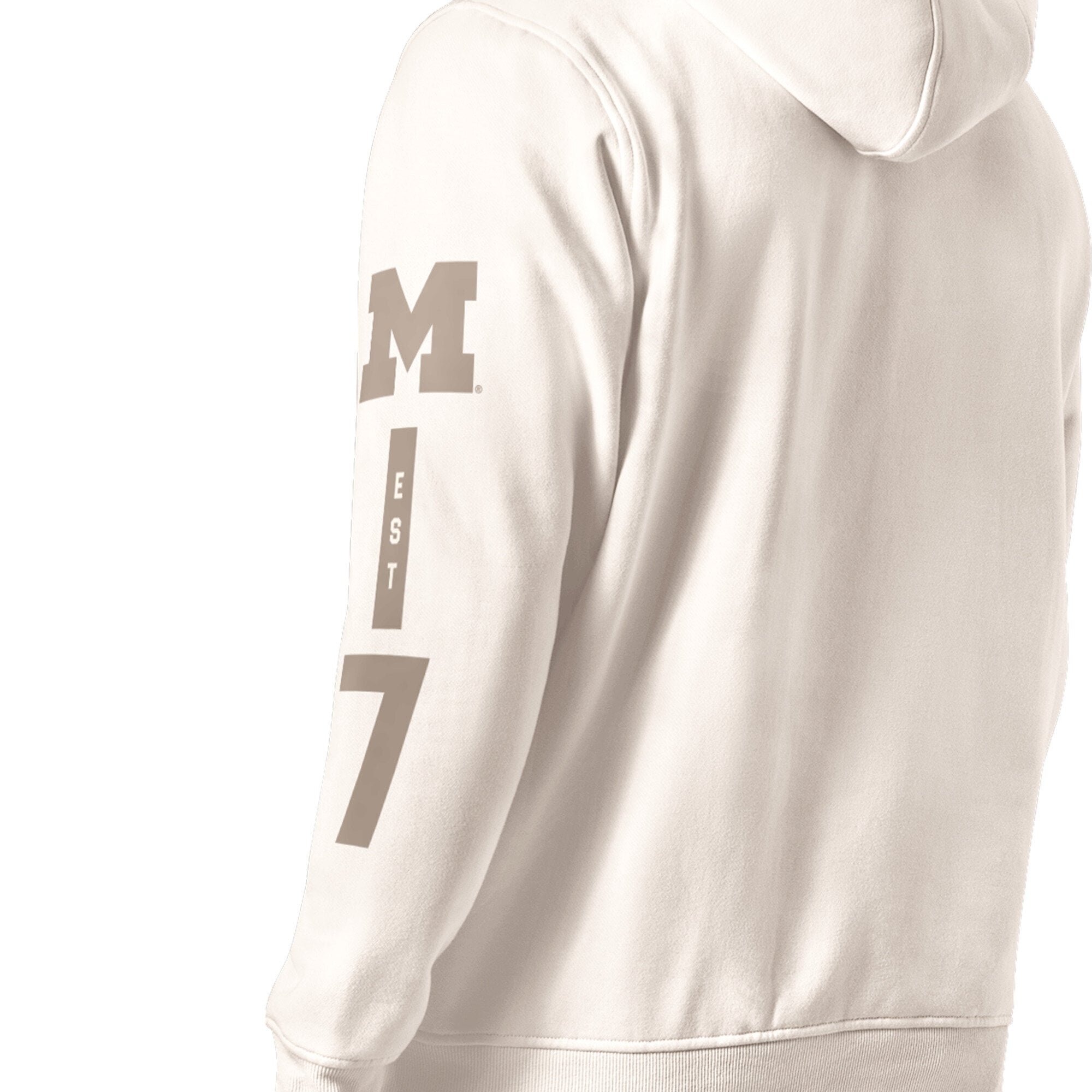 Sweat à capuche Starter Cream pour homme, inspiré des vestiaires Michigan Wolverines.