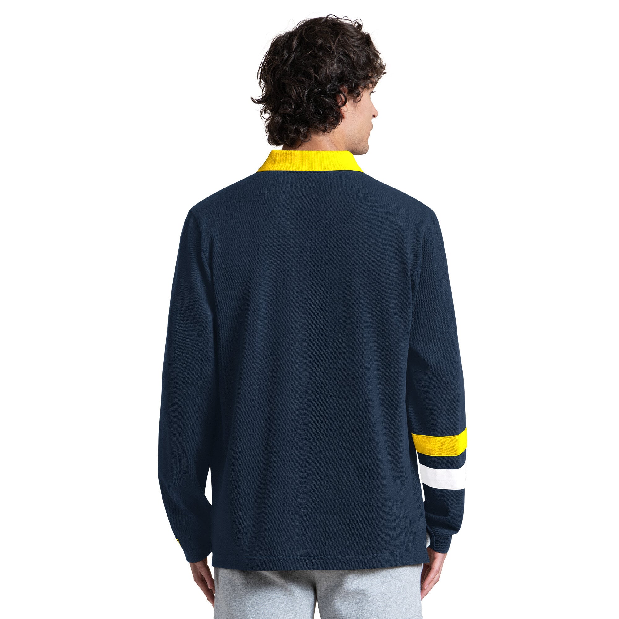 Maillot de rugby Starter bleu marine pour homme, Michigan Wolverines, esprit d'équipe